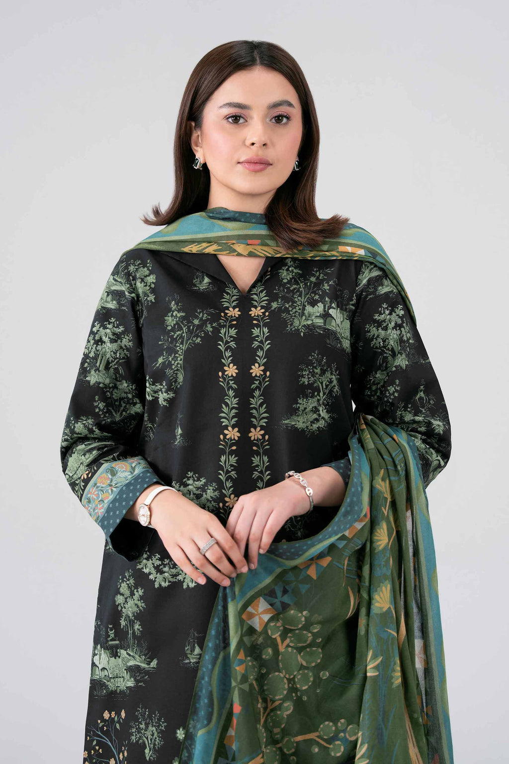 Original Nishat 3 Piece - Digital Printed Suit - 42602106 | Buy Online in Pakistan