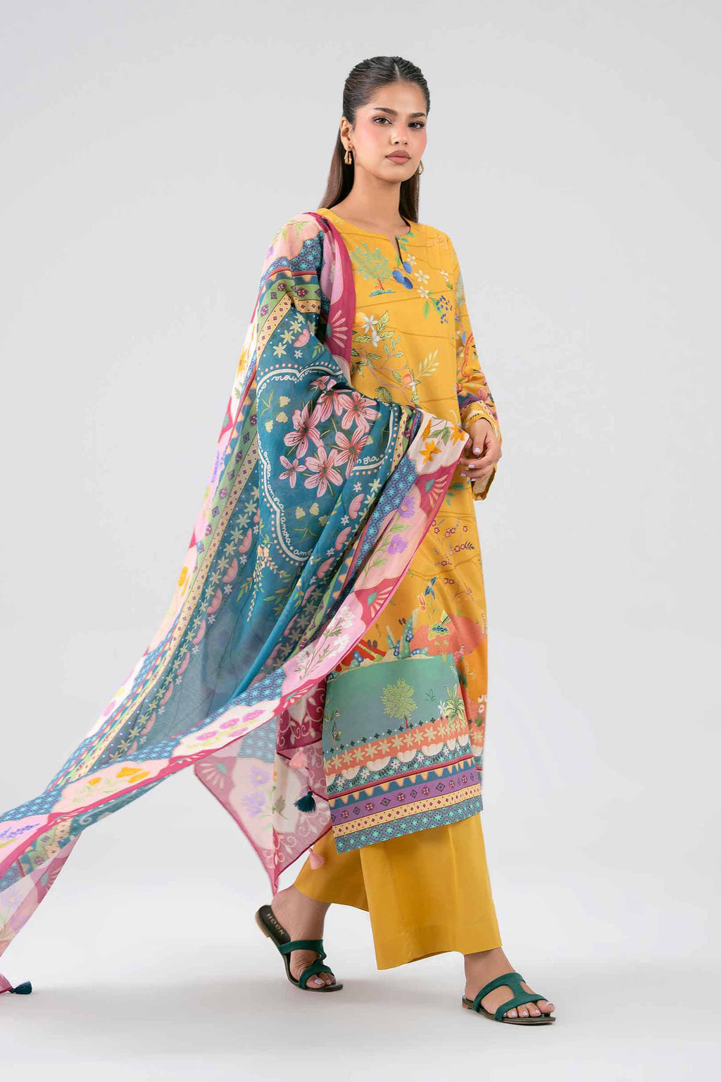 Original Nishat 3 Piece - Digital Printed Suit - 42602113 | Buy Online in Pakistan