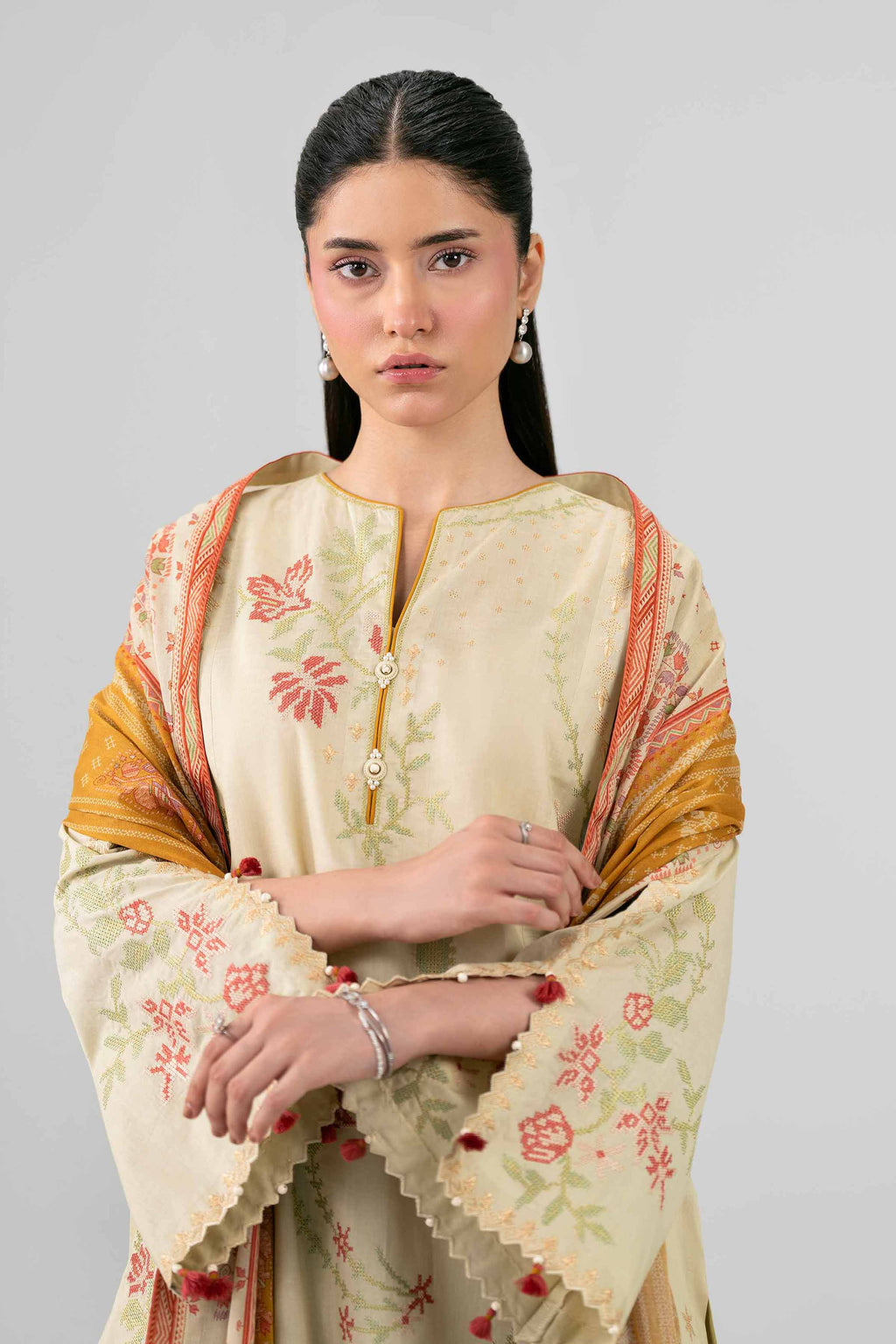 Original Nishat 3 Piece - Printed Embroidered Suit - 42602147 | Buy Online in Pakistan