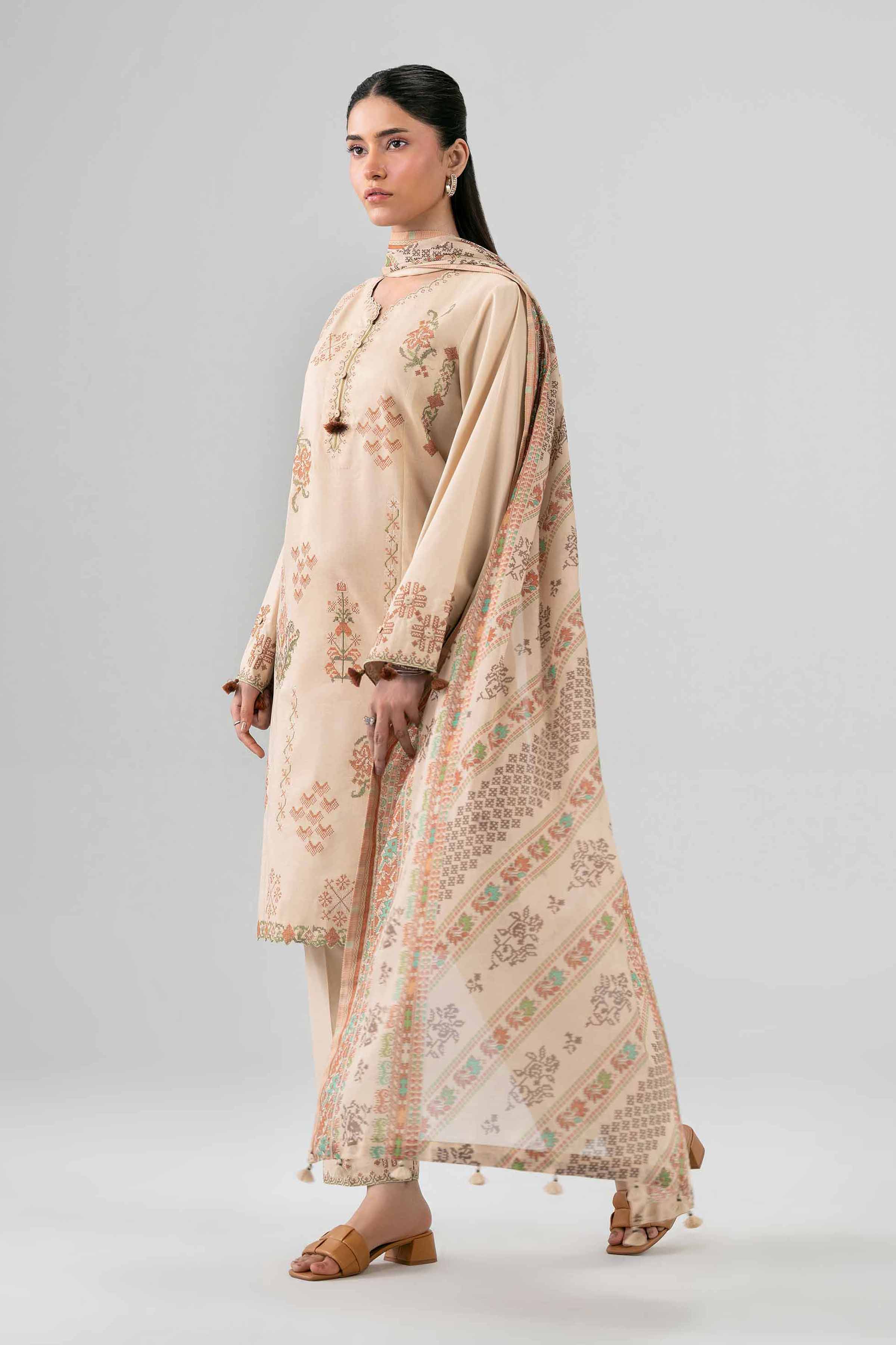 Original Nishat 3 Piece - Printed Embroidered Suit - 42602148 | Buy Online in Pakistan