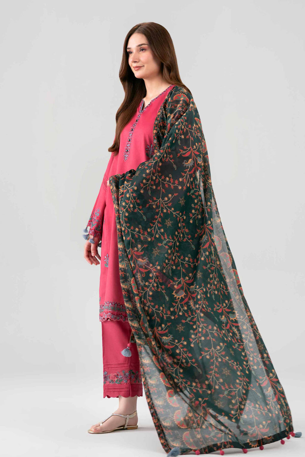 Original Nishat 3 Piece - Printed Embroidered Suit - 42602150 | Buy Online in Pakistan