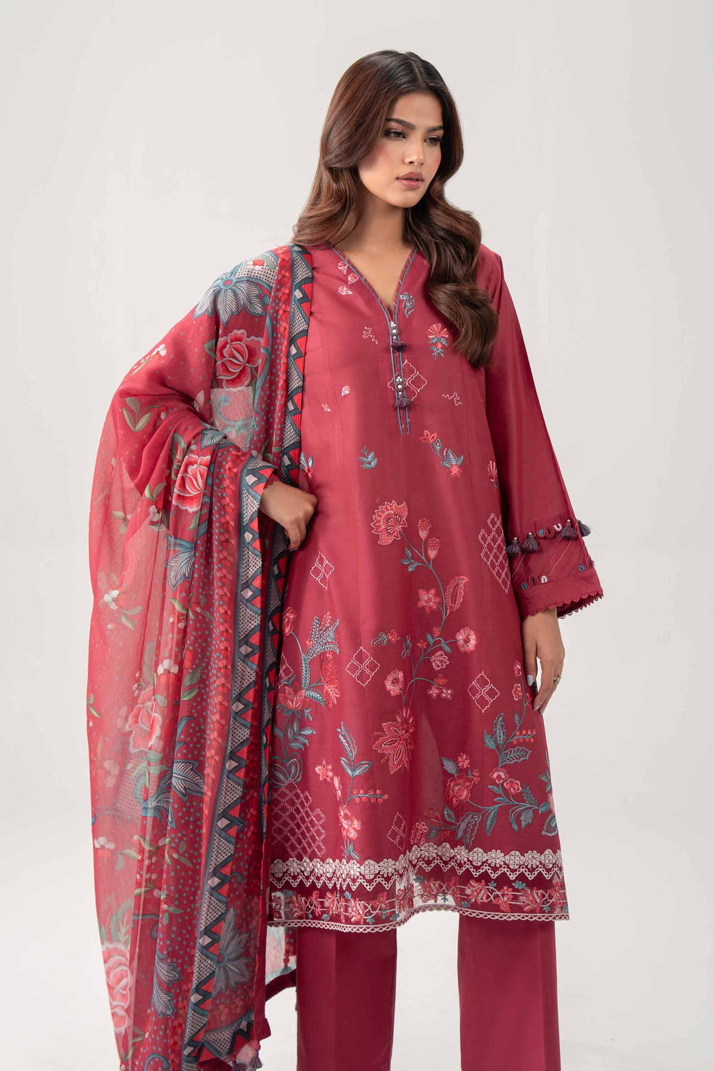 Original Nishat 3 Piece - Digital Printed Embroidered Suit - 42602160 | Buy Online in Pakistan