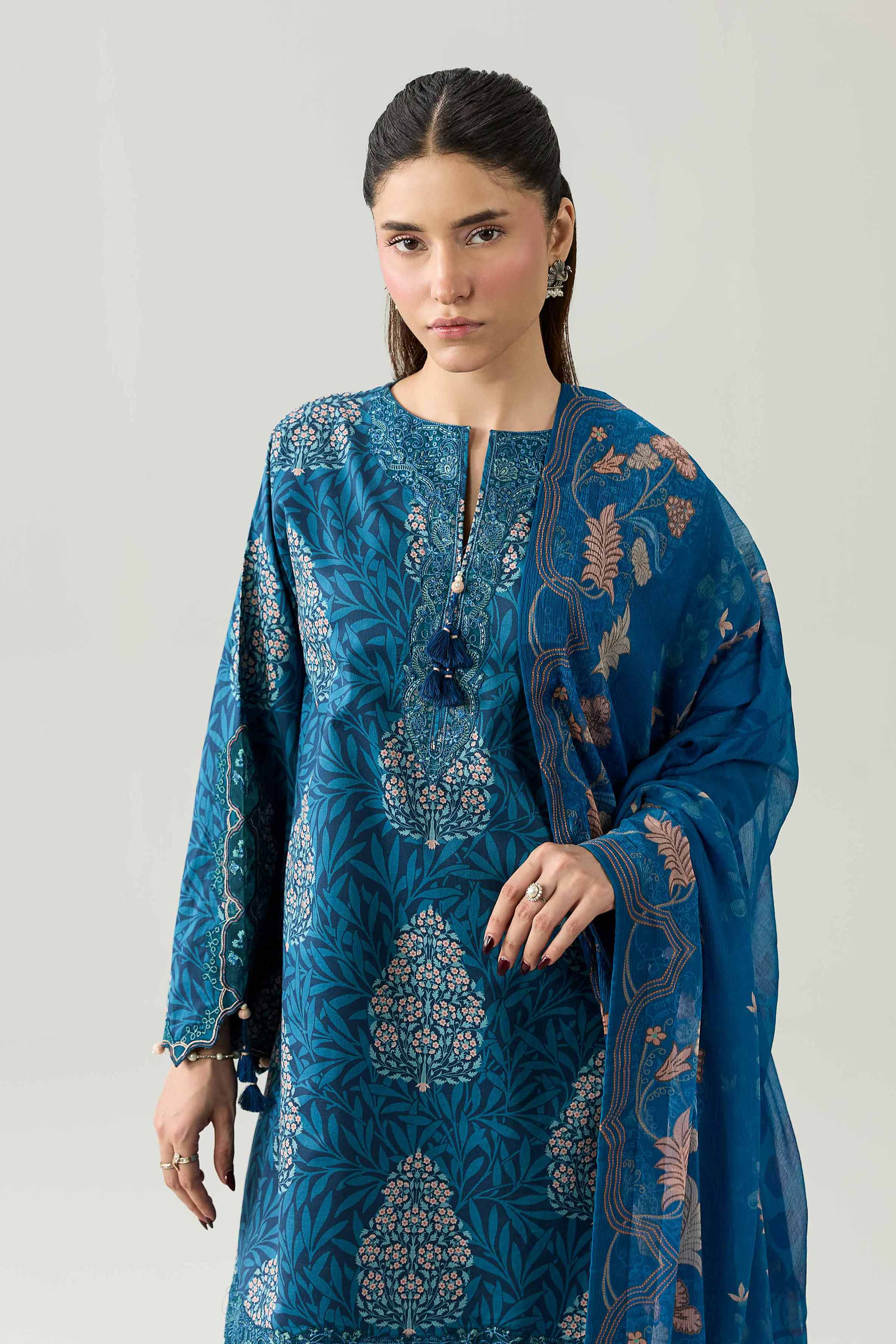 Original Nishat 3 Piece - Digital Printed Embroidered Suit - 42602166 | Buy Online in Pakistan