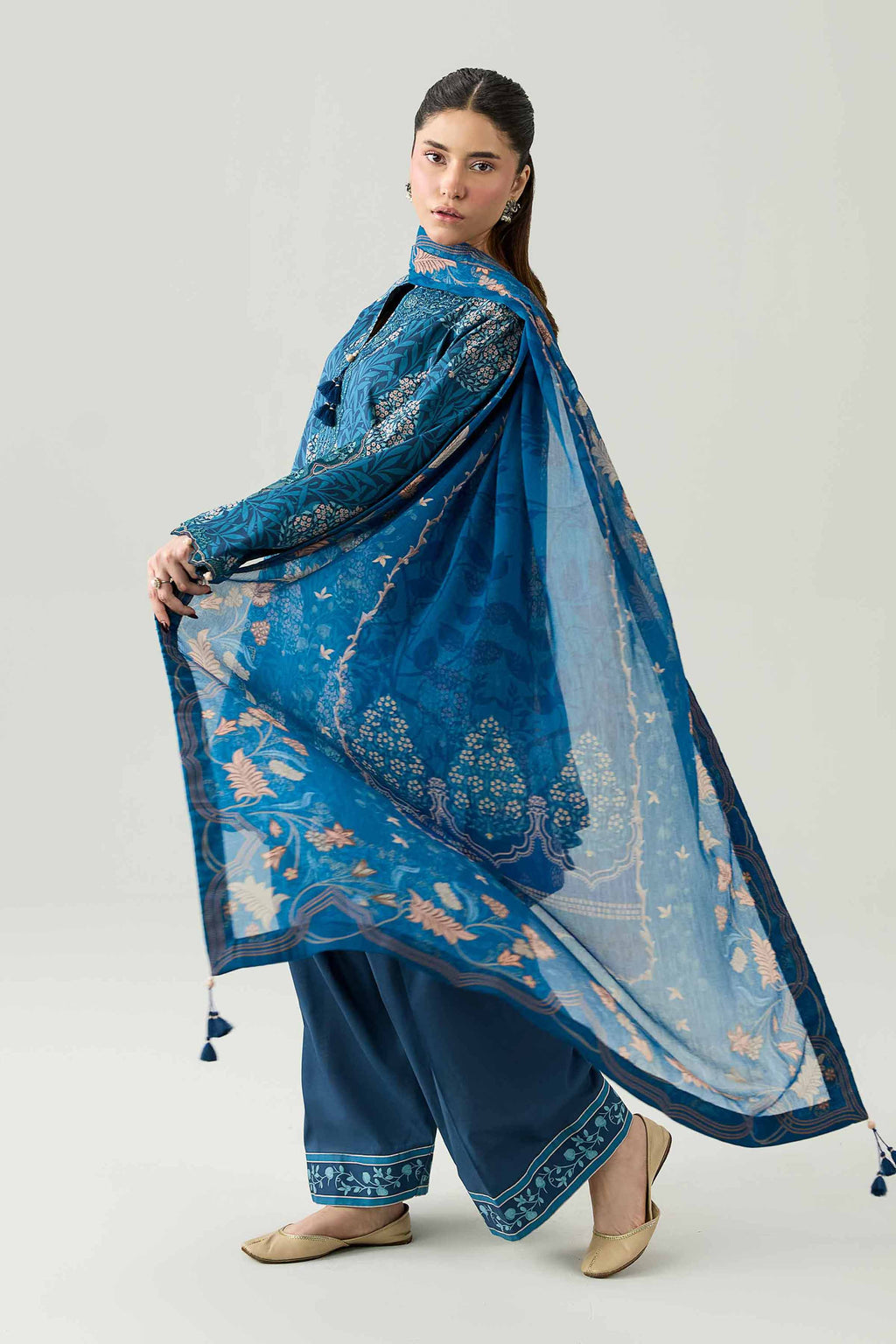 Original Nishat 3 Piece - Digital Printed Embroidered Suit - 42602166 | Buy Online in Pakistan