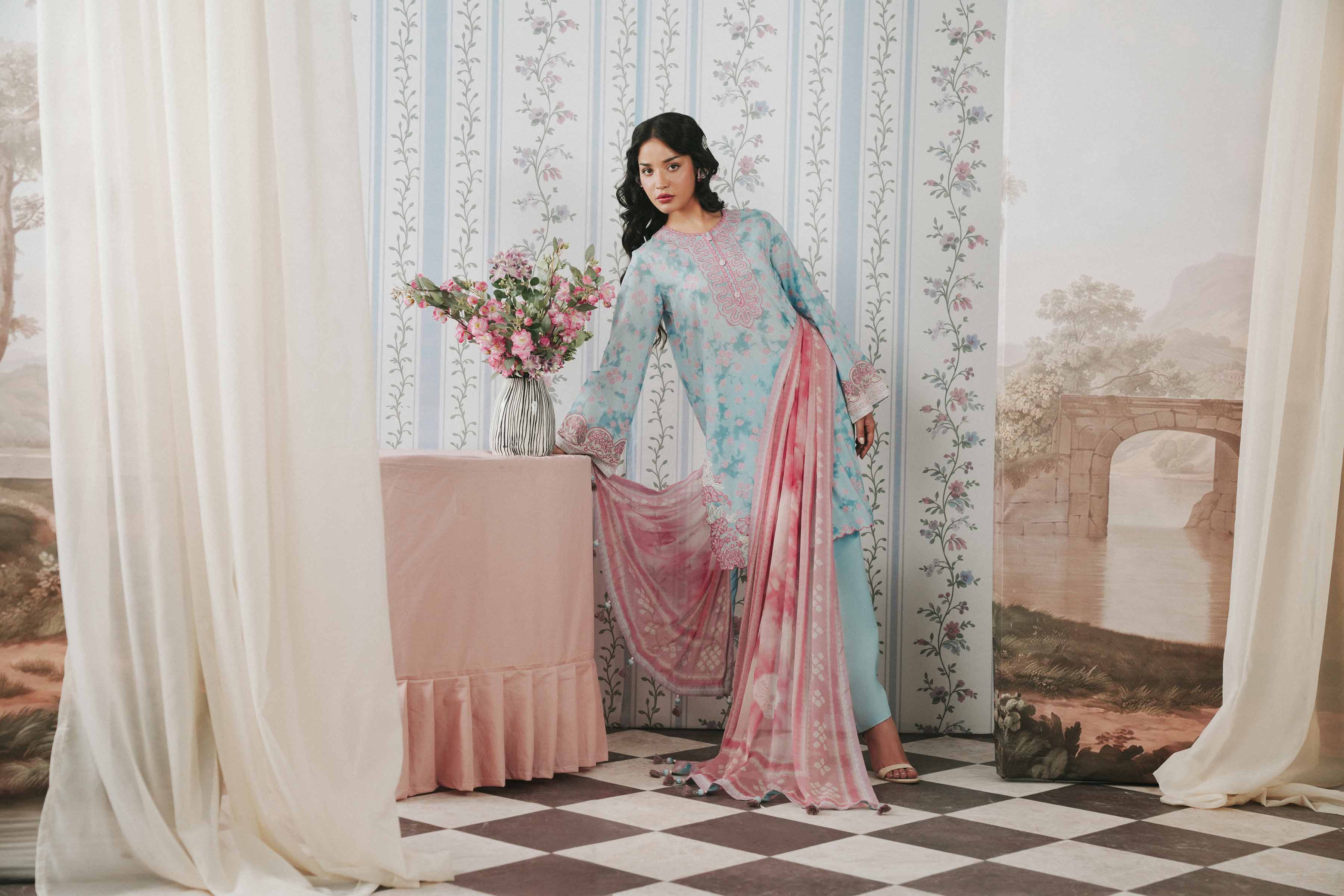 Original Nishat 3 Piece - Digital Printed Embroidered Suit - 42602173 | Buy Online in Pakistan