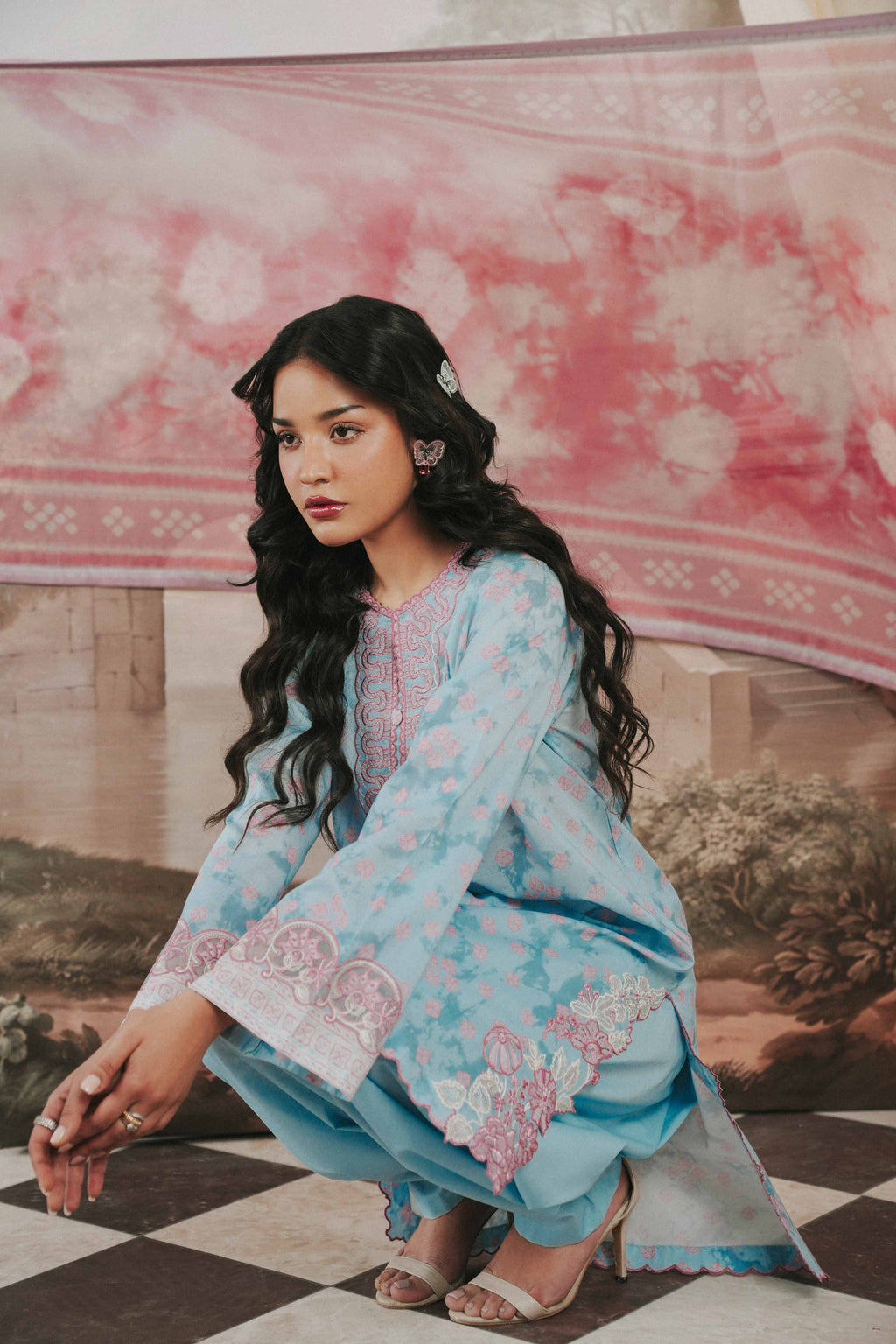 Original Nishat 3 Piece - Digital Printed Embroidered Suit - 42602173 | Buy Online in Pakistan
