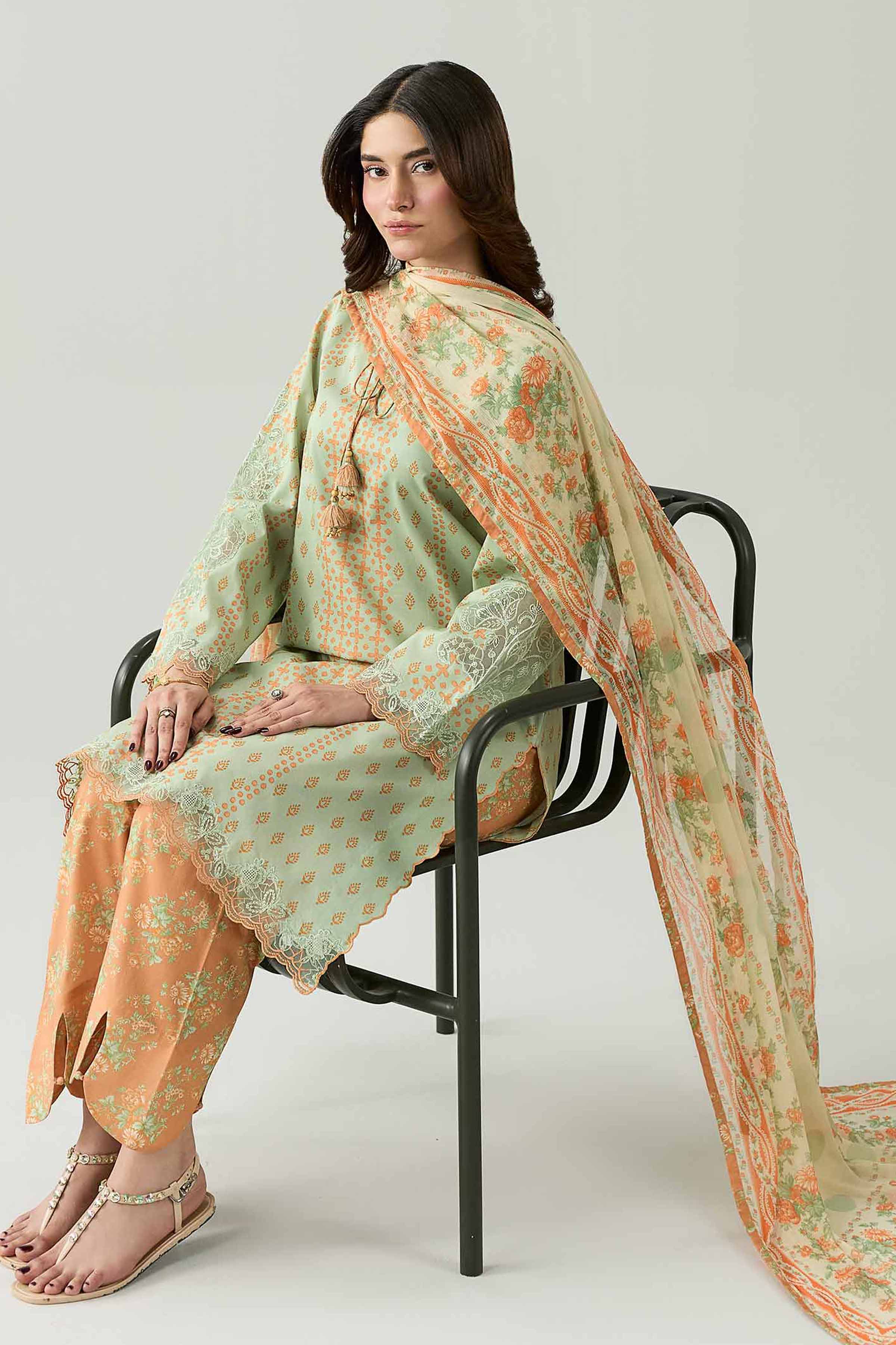 Original Nishat 3 Piece - Digital Printed Embroidered Suit - 42602174 | Buy Online in Pakistan