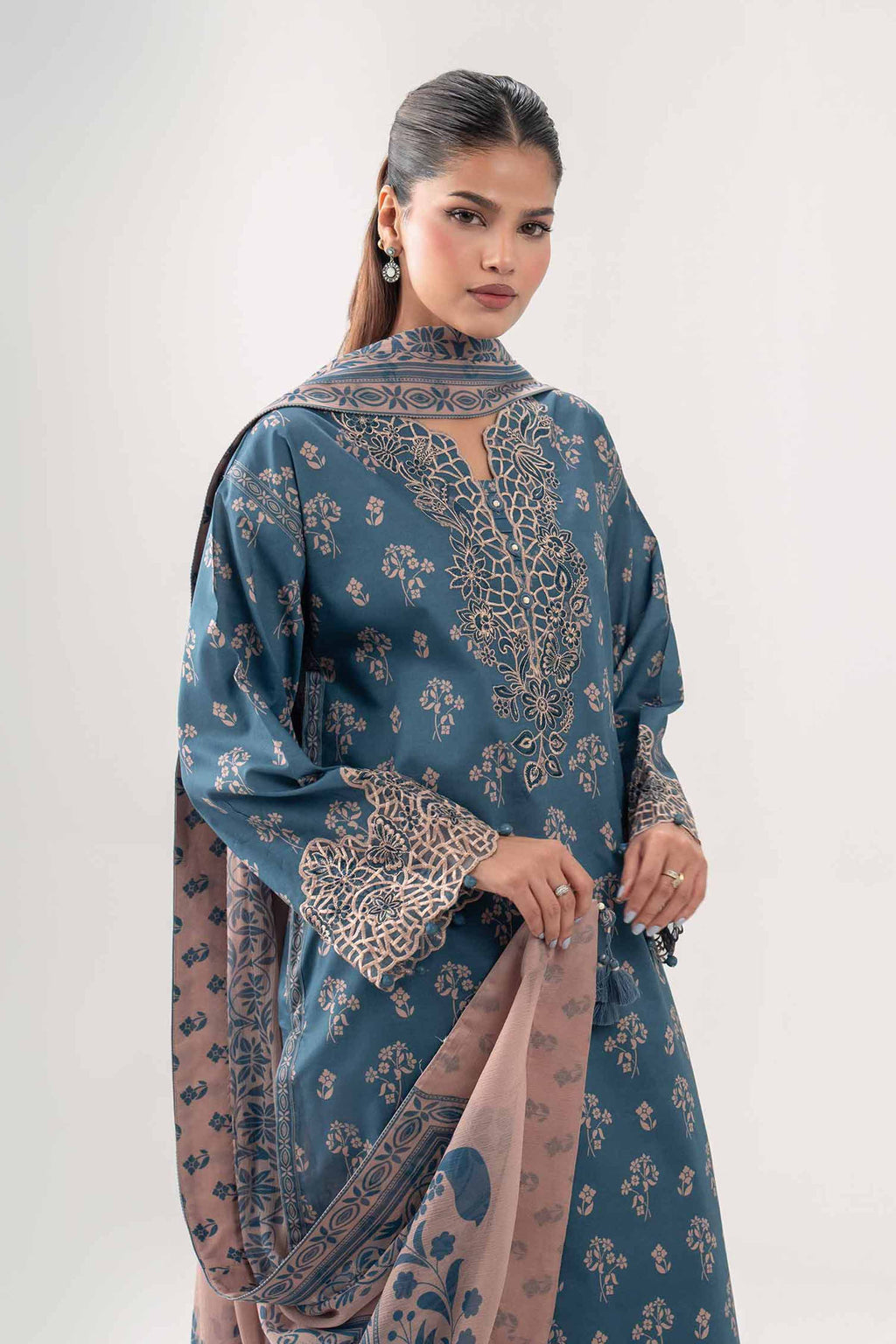 Original Nishat 3 Piece - Digital Printed Embroidered Suit - 42602181 | Buy Online in Pakistan
