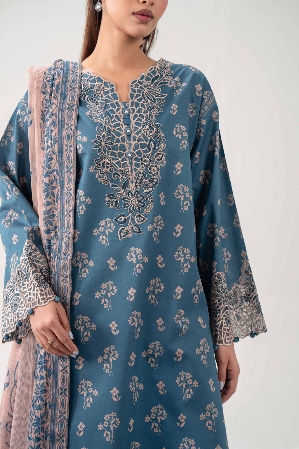 Original Nishat 3 Piece - Digital Printed Embroidered Suit - 42602181 | Buy Online in Pakistan