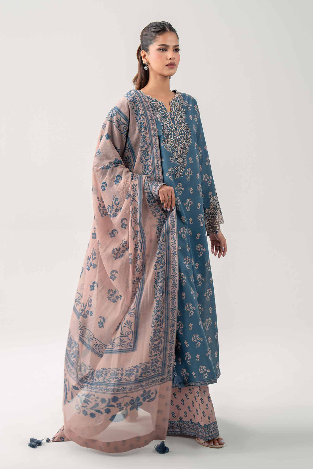 Original Nishat 3 Piece - Digital Printed Embroidered Suit - 42602181 | Buy Online in Pakistan