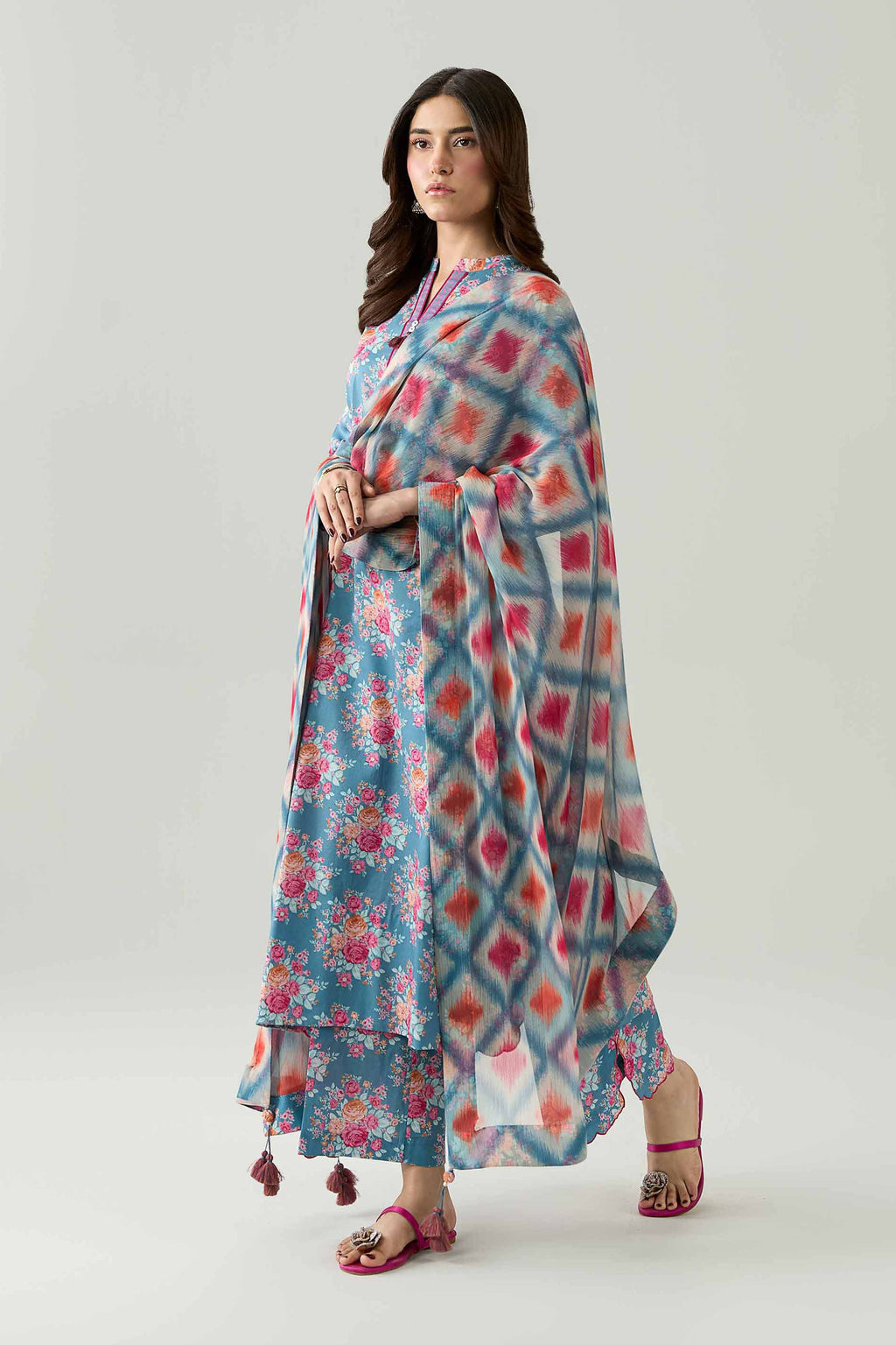 Original Nishat 3 Piece - Digital Printed Suit - 42602187 | Buy Online in Pakistan