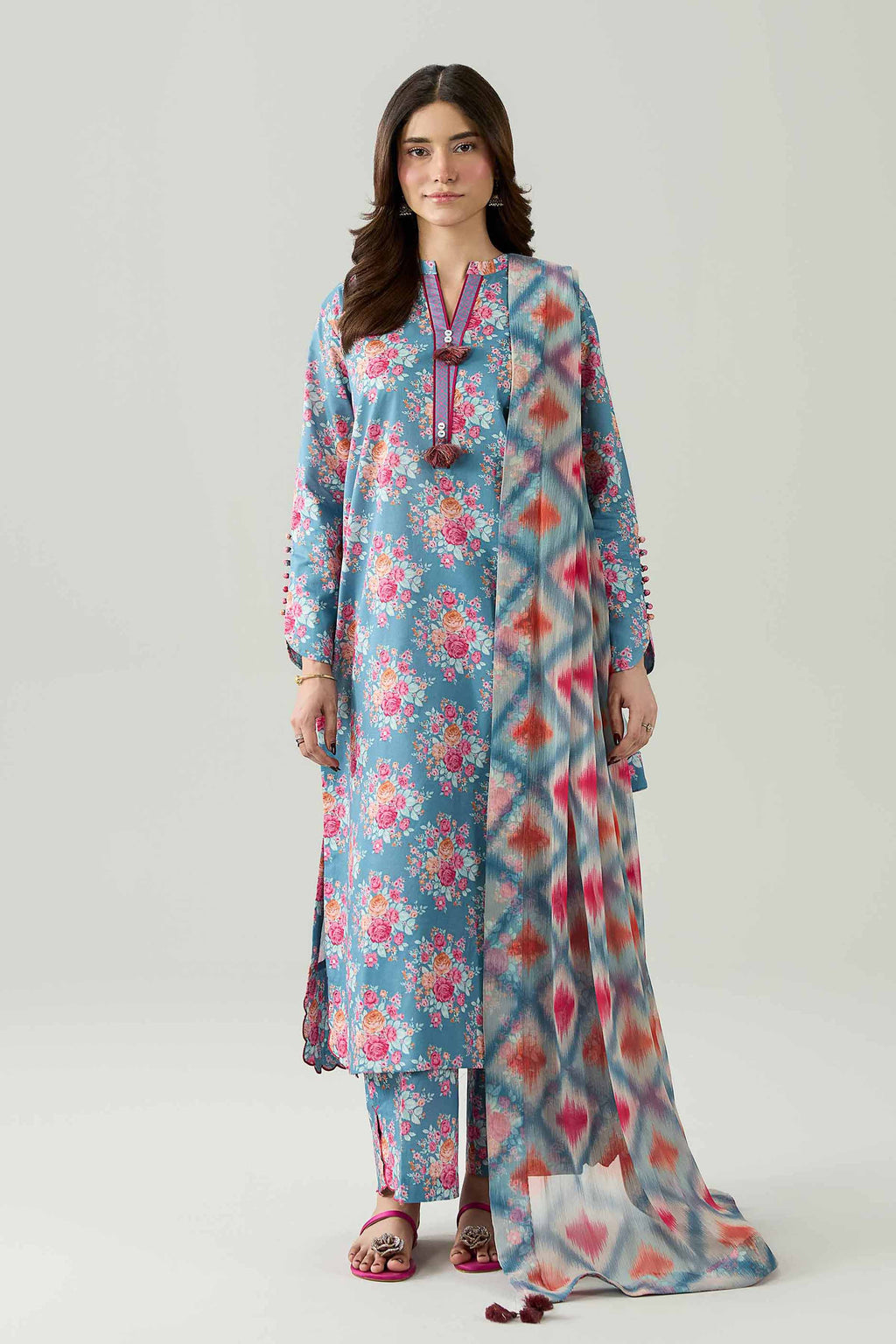 Original Nishat 3 Piece - Digital Printed Suit - 42602187 | Buy Online in Pakistan
