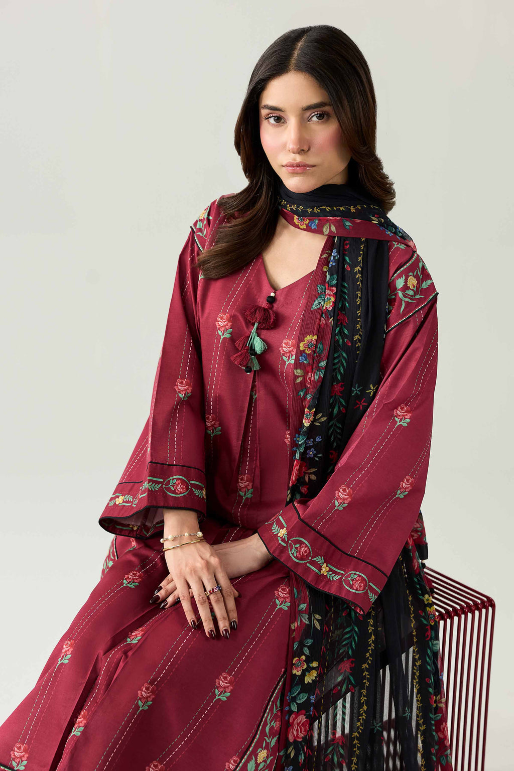 Original Nishat 3 Piece - Digital Printed Suit - 42602189 | Buy Online in Pakistan