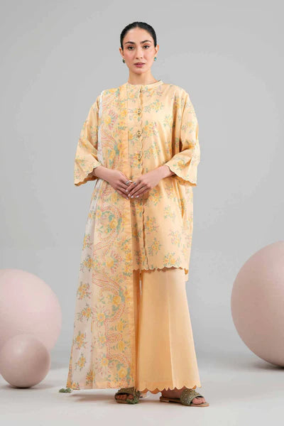 Original 3 Piece Nishat Linen Unstitched Suit – Pastel Yellow(42602410)