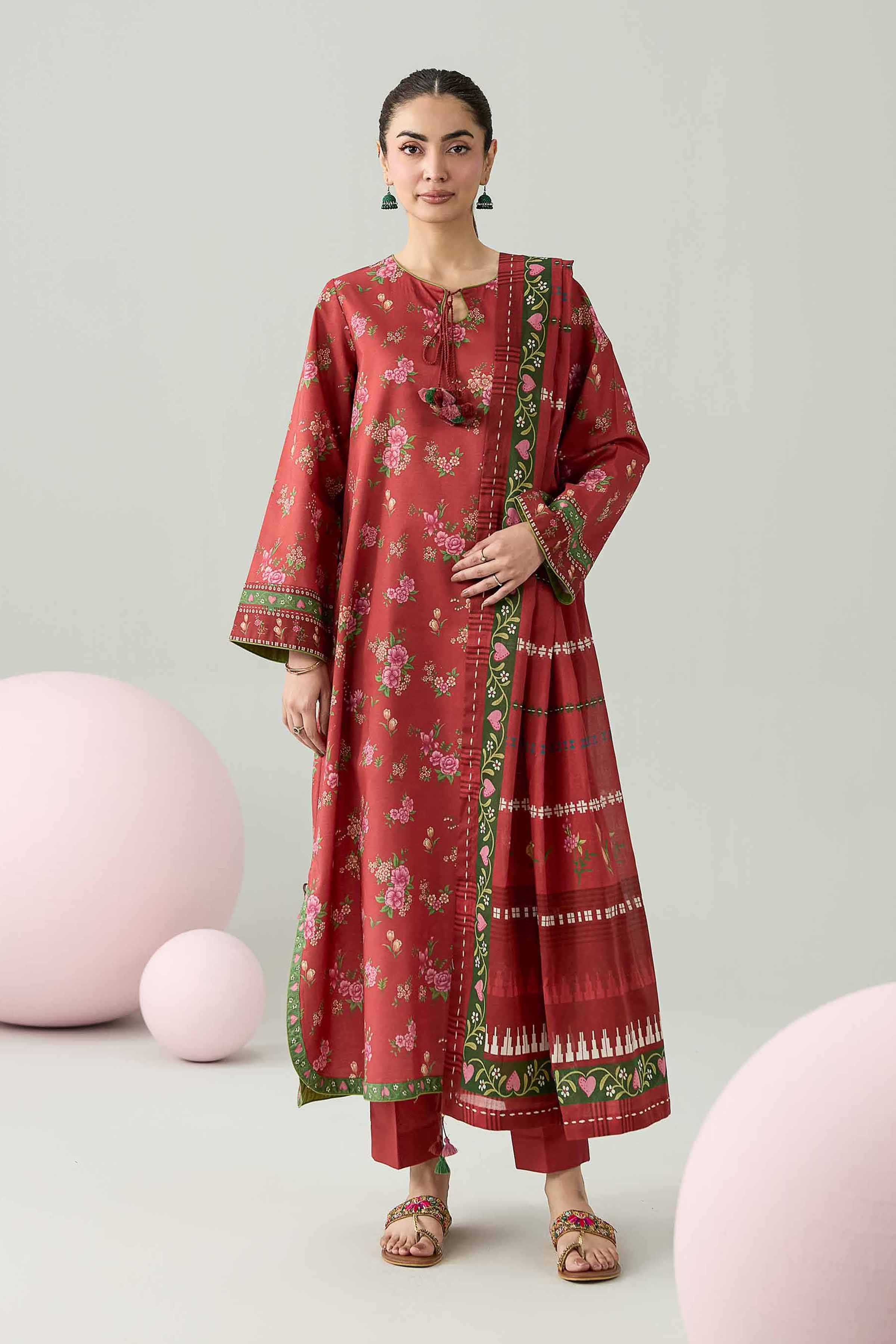 Original Nishat 3 Piece - Printed Loose Fabric - 42602610 | Buy Online in Pakistan
