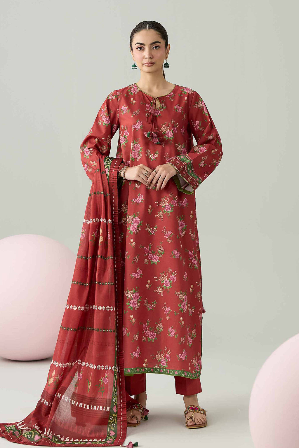 Original Nishat 3 Piece - Printed Loose Fabric - 42602610 | Buy Online in Pakistan