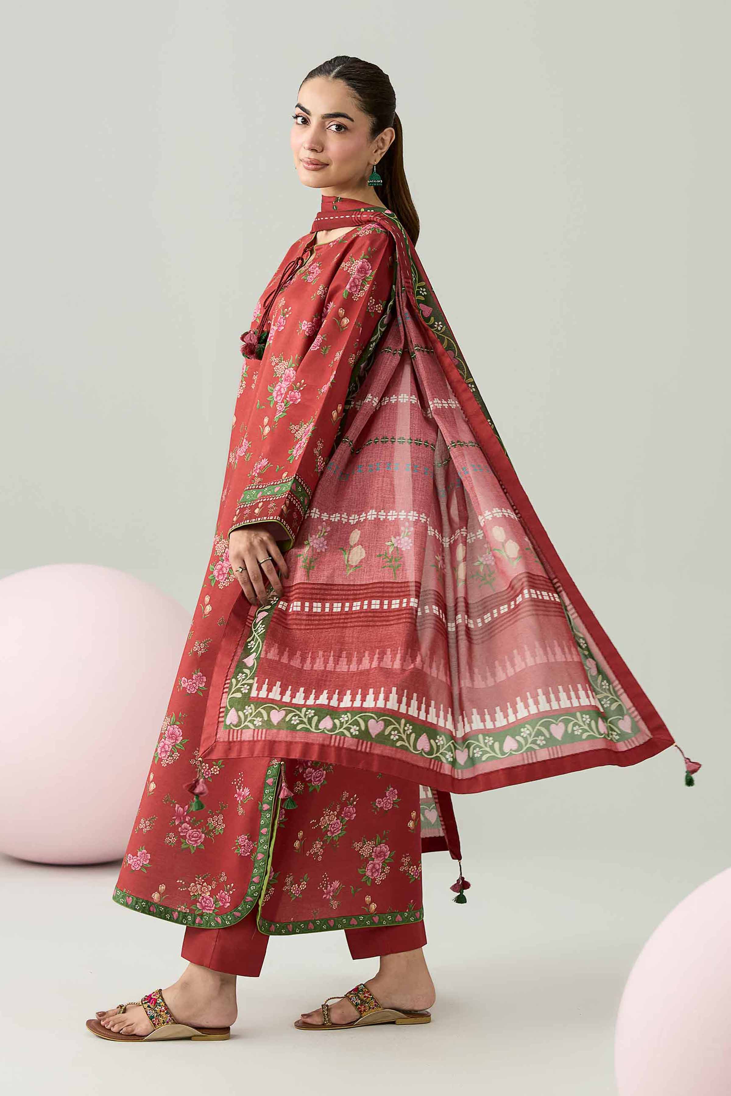 Original Nishat 3 Piece - Printed Loose Fabric - 42602610 | Buy Online in Pakistan
