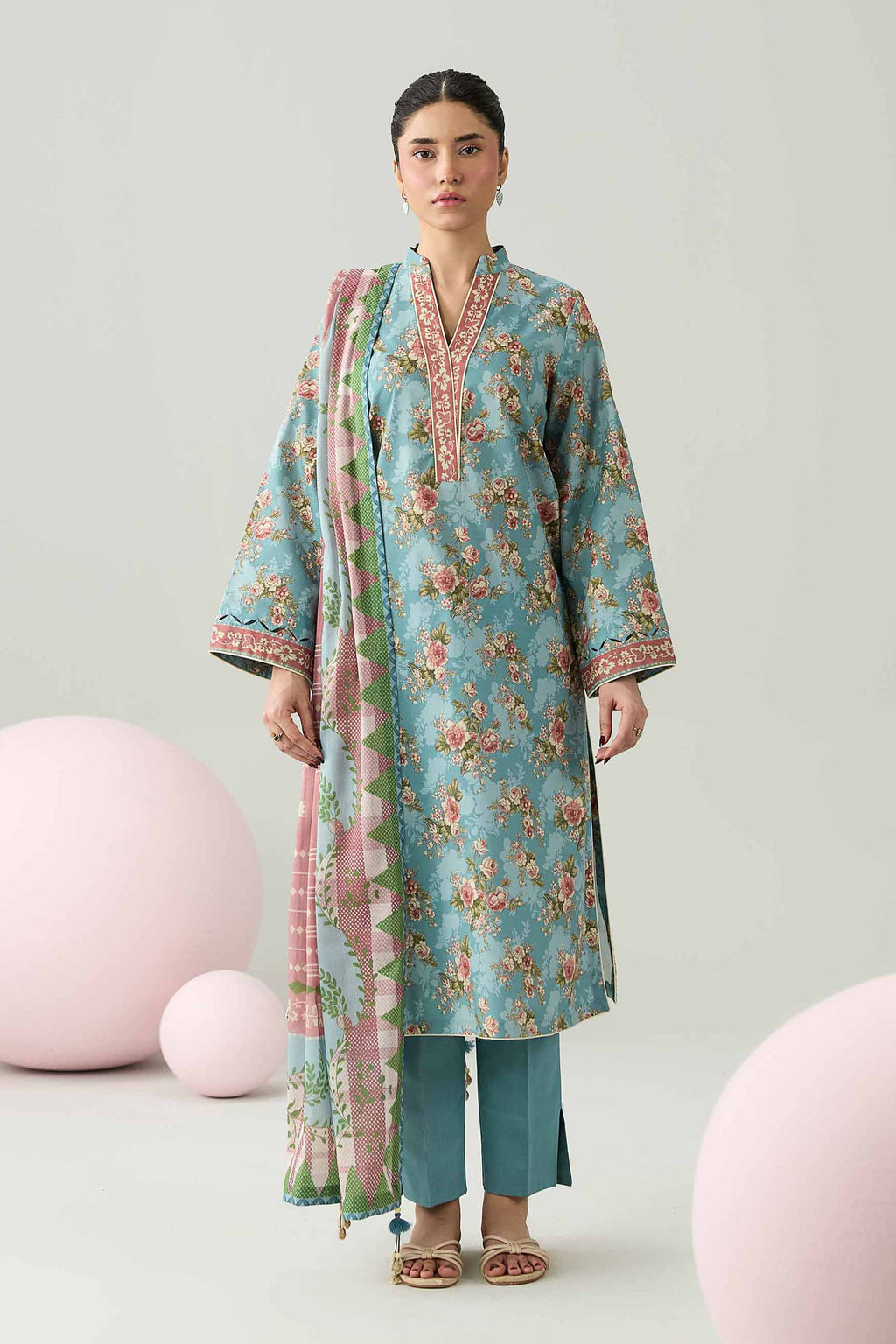 Original Nishat 3 Piece - Printed Loose Fabric - 42602613 | Buy Online in Pakistan