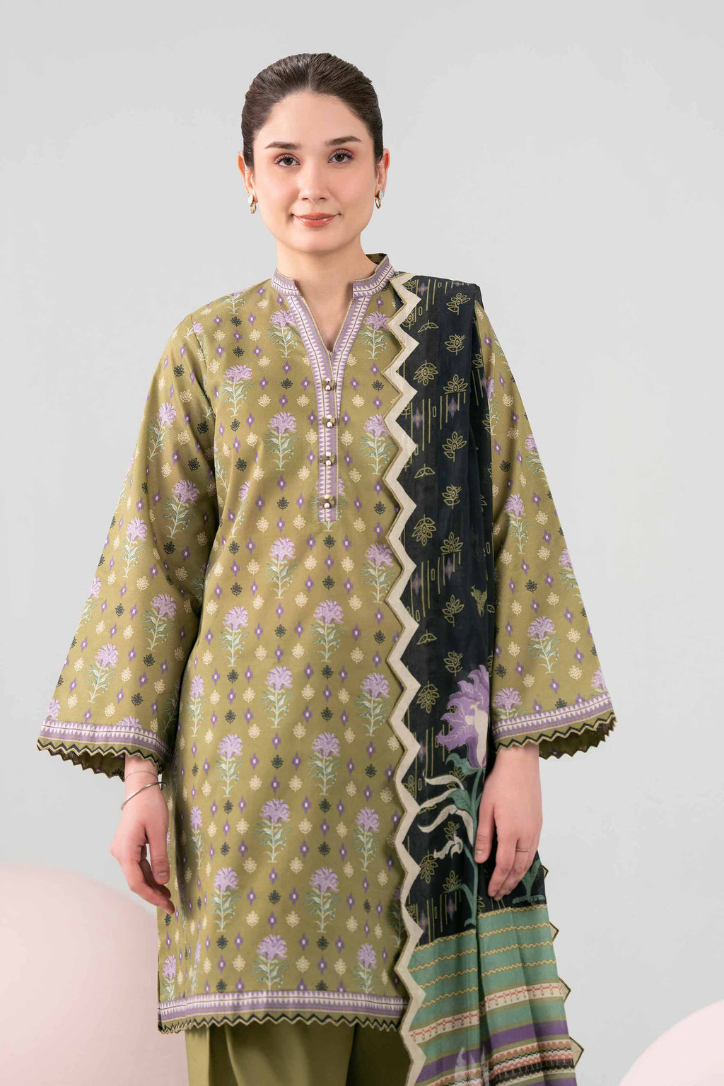 Original Nishat 3 Piece - Printed Loose Fabric - 42602614 | Buy Online in Pakistan