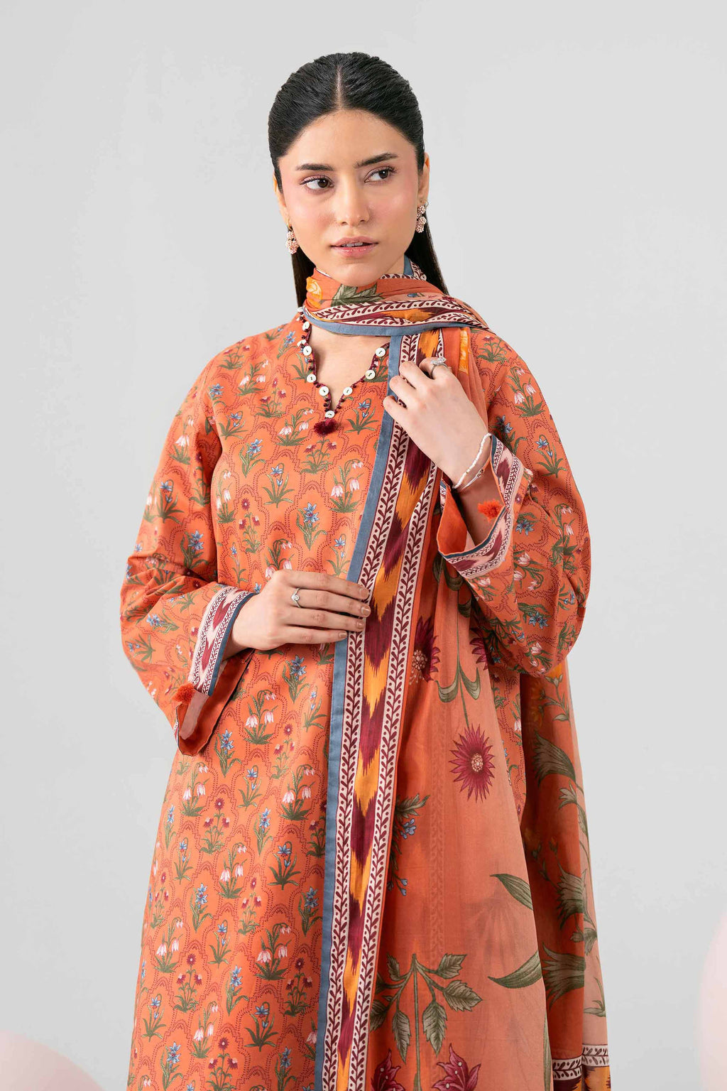 Original Nishat 3 Piece - Printed Loose Fabric - 42602615 | Buy Online in Pakistan