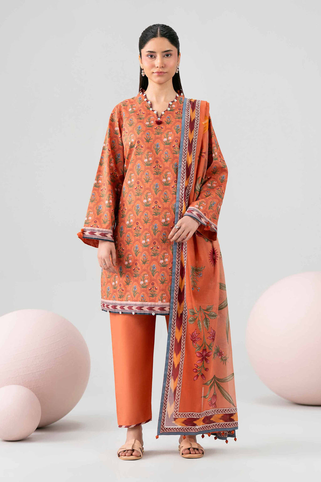 Original Nishat 3 Piece - Printed Loose Fabric - 42602615 | Buy Online in Pakistan