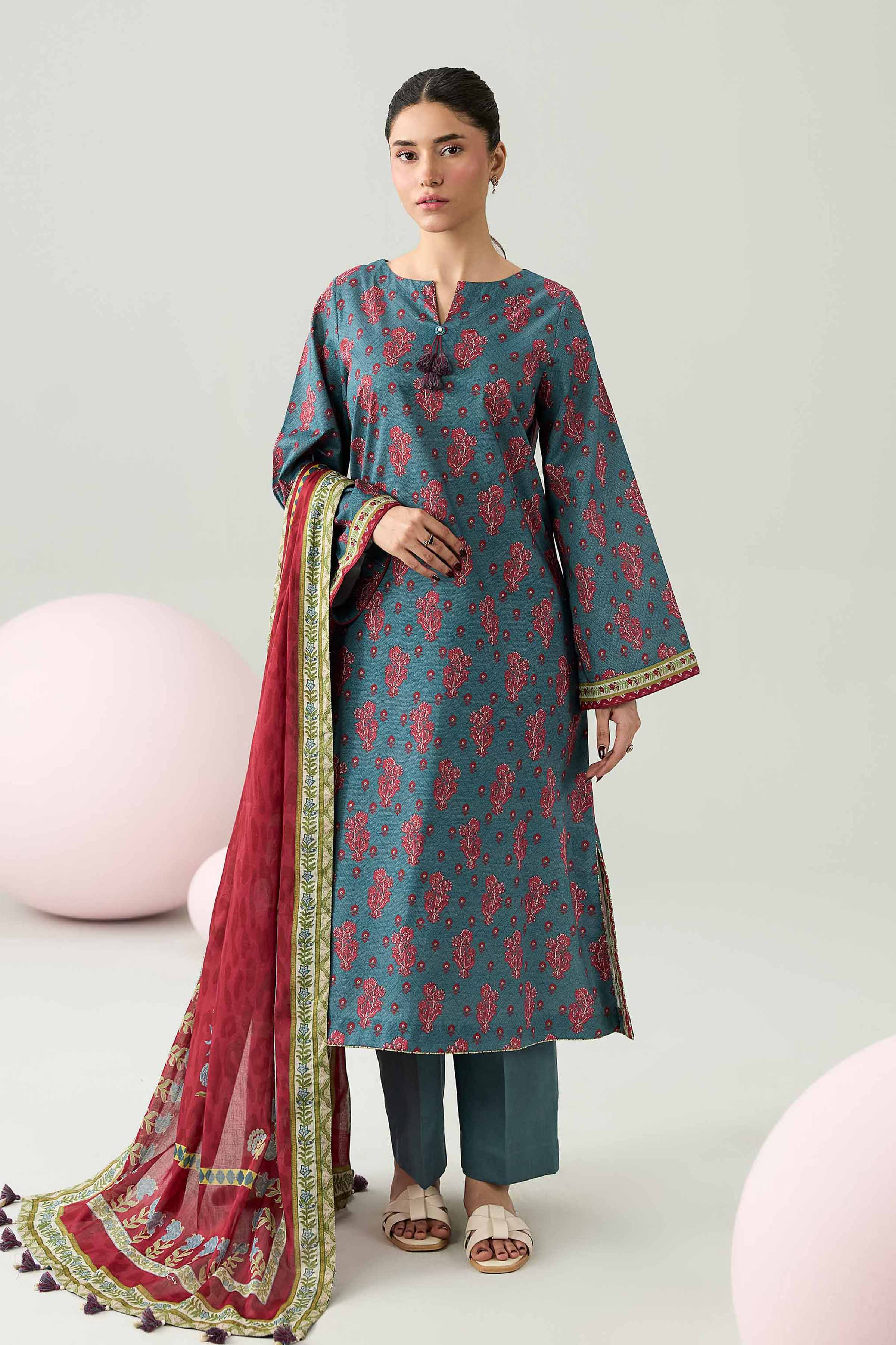 Original Nishat 3 Piece - Printed Loose Fabric - 42602616 | Buy Online in Pakistan