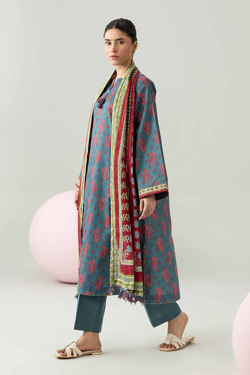 Original Nishat 3 Piece - Printed Loose Fabric - 42602616 | Buy Online in Pakistan