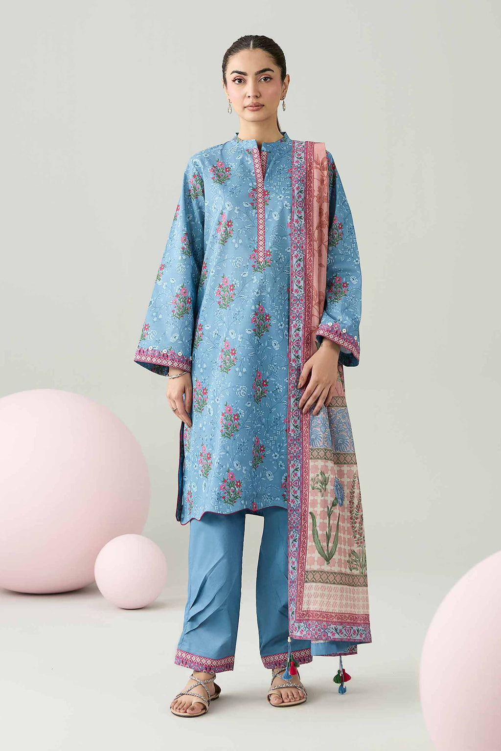 Original Nishat 3 Piece - Printed Loose Fabric - 42602617 | Buy Online in Pakistan
