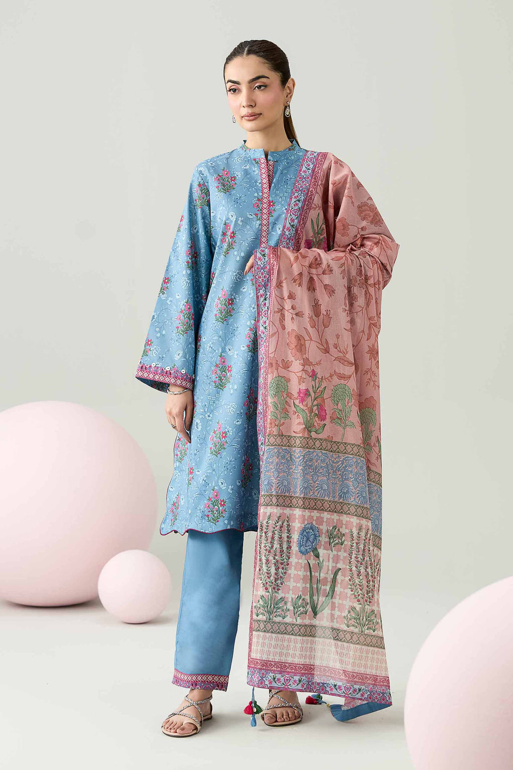 Original Nishat 3 Piece - Printed Loose Fabric - 42602617 | Buy Online in Pakistan