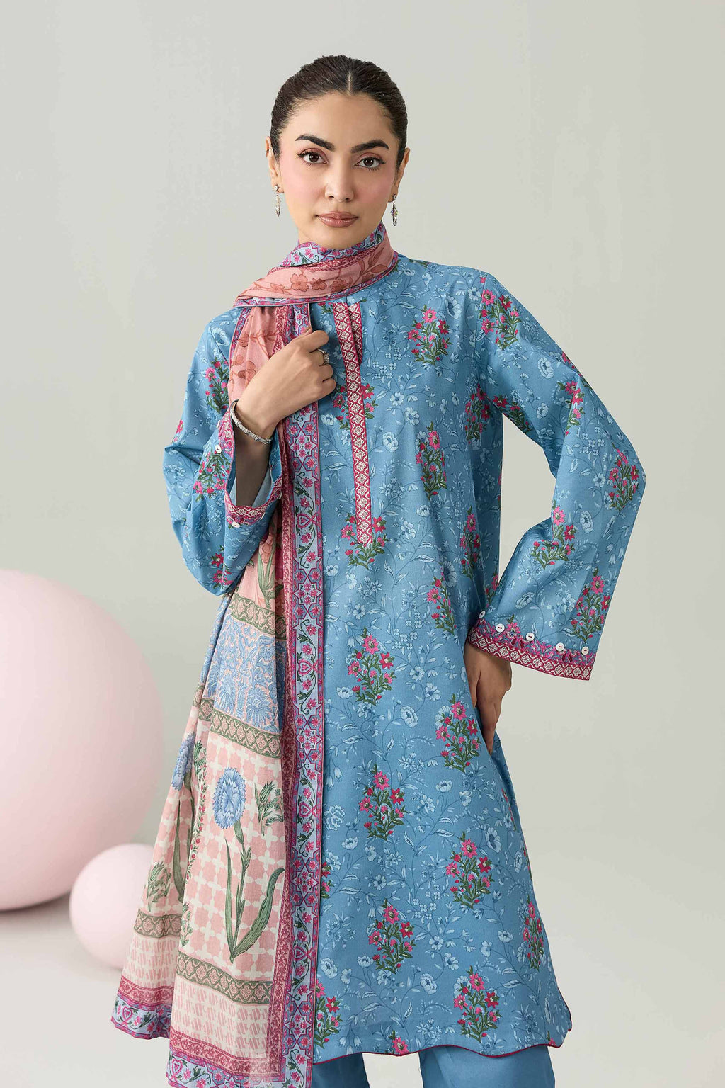 Original Nishat 3 Piece - Printed Loose Fabric - 42602617 | Buy Online in Pakistan