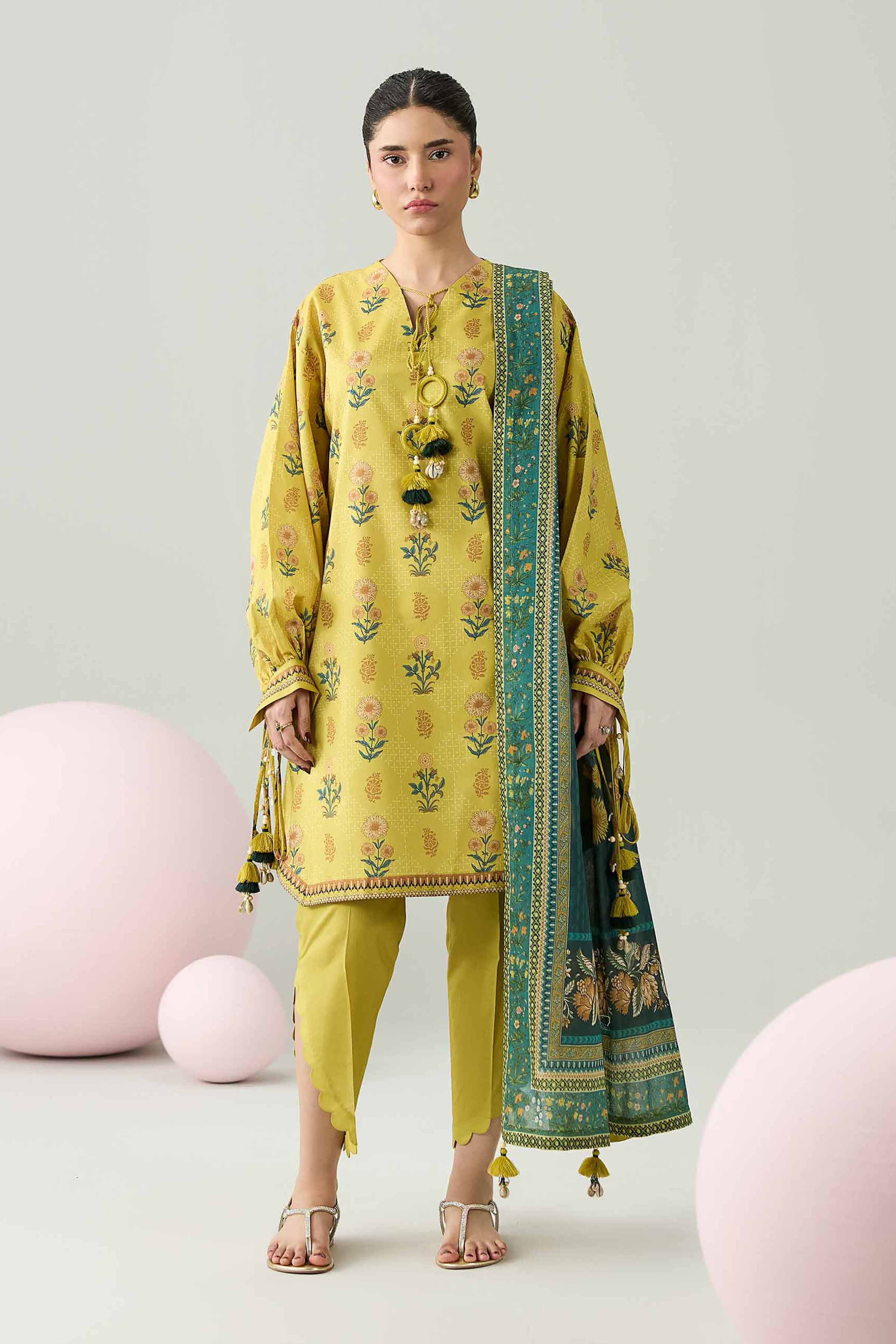 Original Nishat 3 Piece - Printed Loose Fabric - 42602618 | Buy Online in Pakistan