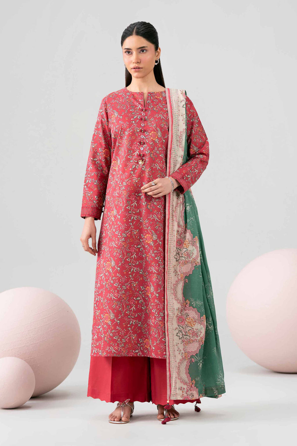 Original Nishat 3 Piece - Printed Loose Fabric - 42602621 | Buy Online in Pakistan
