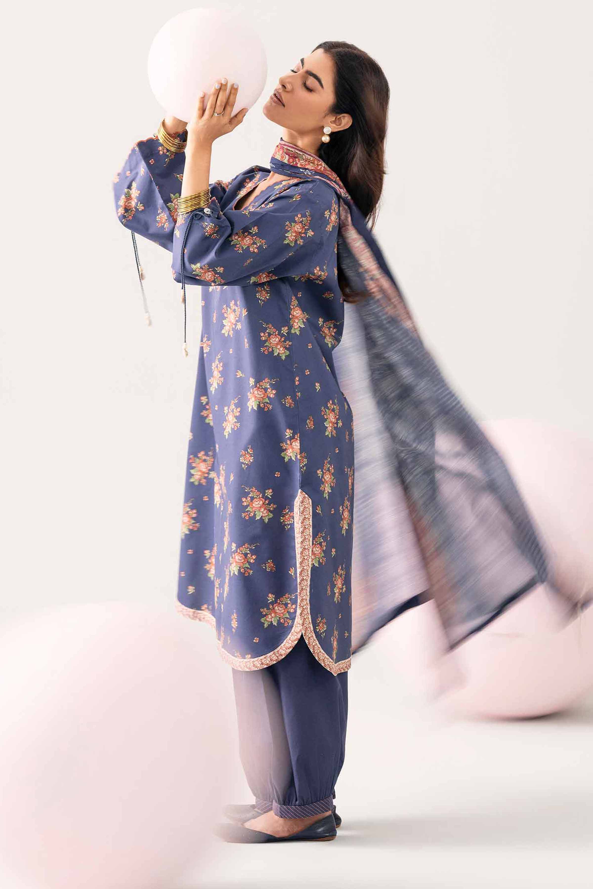 Original Nishat 3 Piece - Printed Loose Fabric - 42602623 | Buy Online in Pakistan