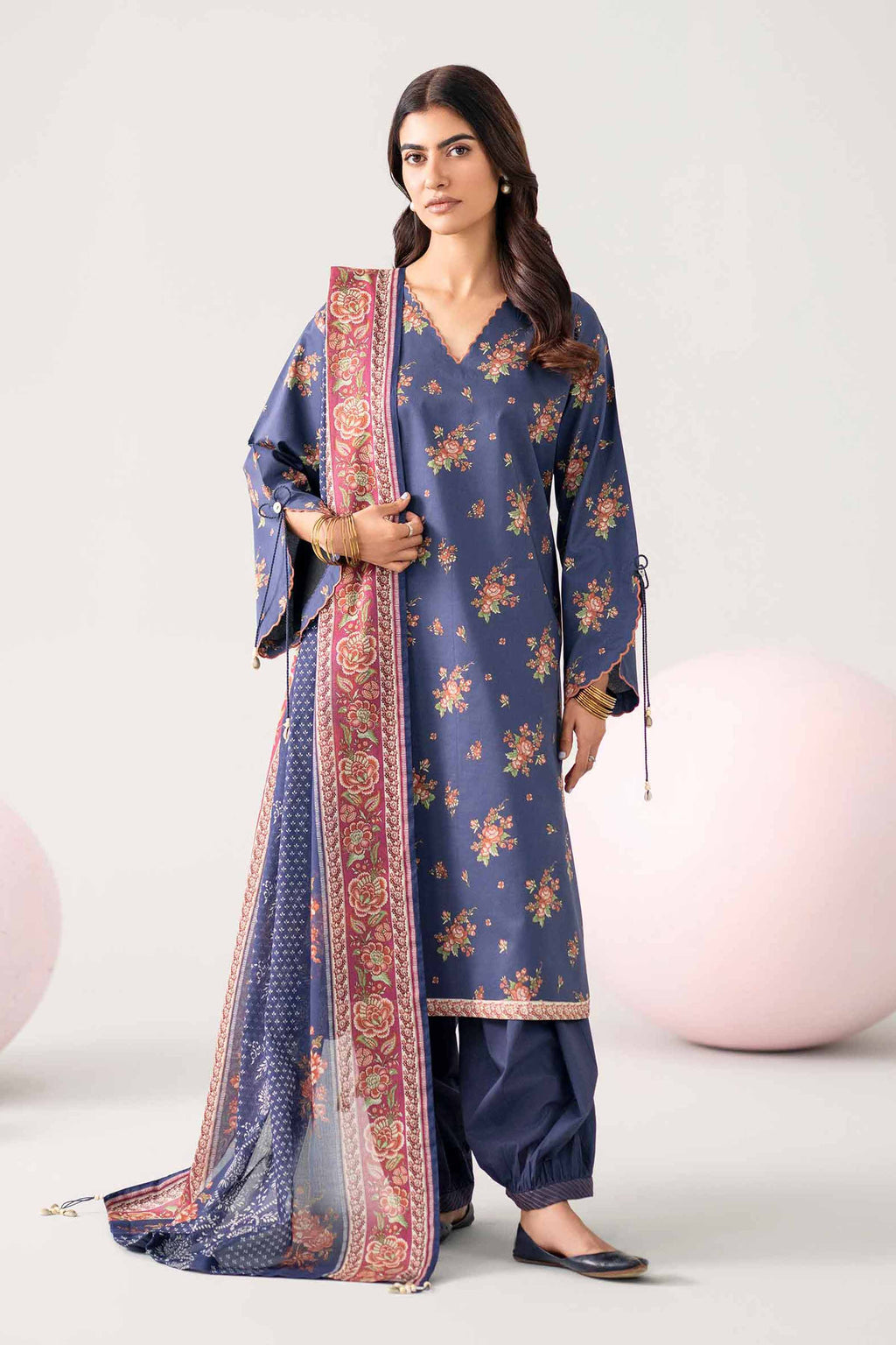Original Nishat 3 Piece - Printed Loose Fabric - 42602623 | Buy Online in Pakistan