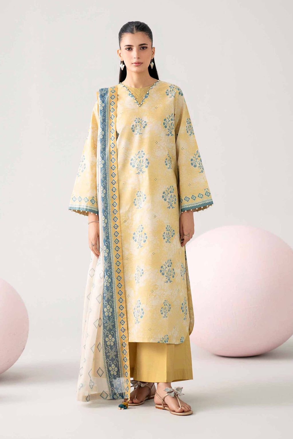 Original Nishat 3 Piece - Printed Loose Fabric - 42602626 | Buy Online in Pakistan