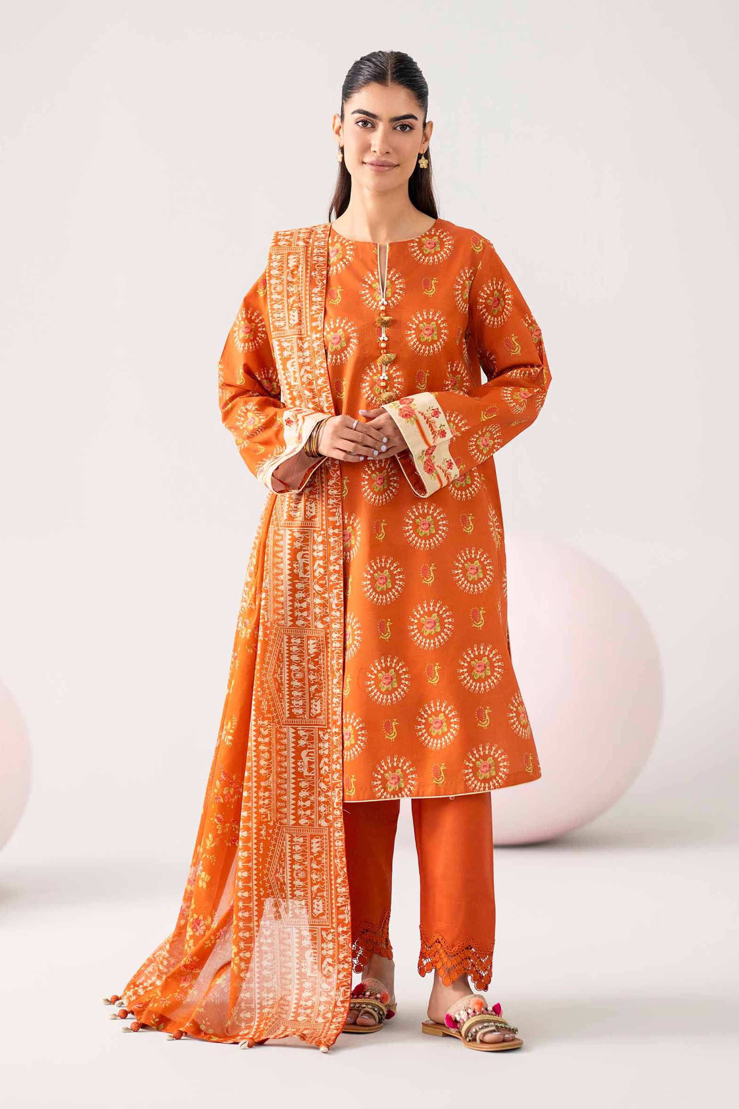 Original Nishat 3 Piece - Printed Loose Fabric - 42602629 | Buy Online in Pakistan