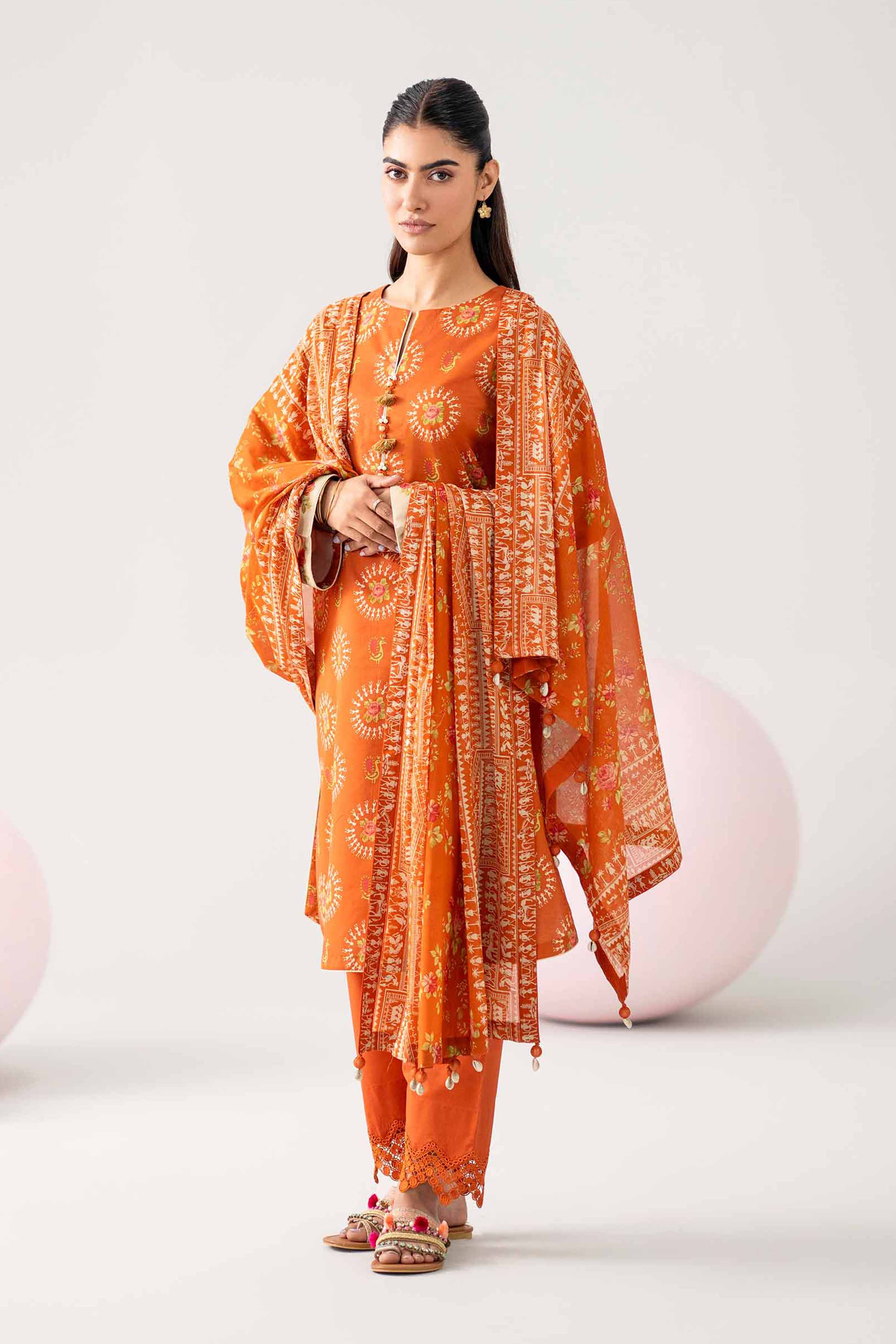 Original Nishat 3 Piece - Printed Loose Fabric - 42602629 | Buy Online in Pakistan