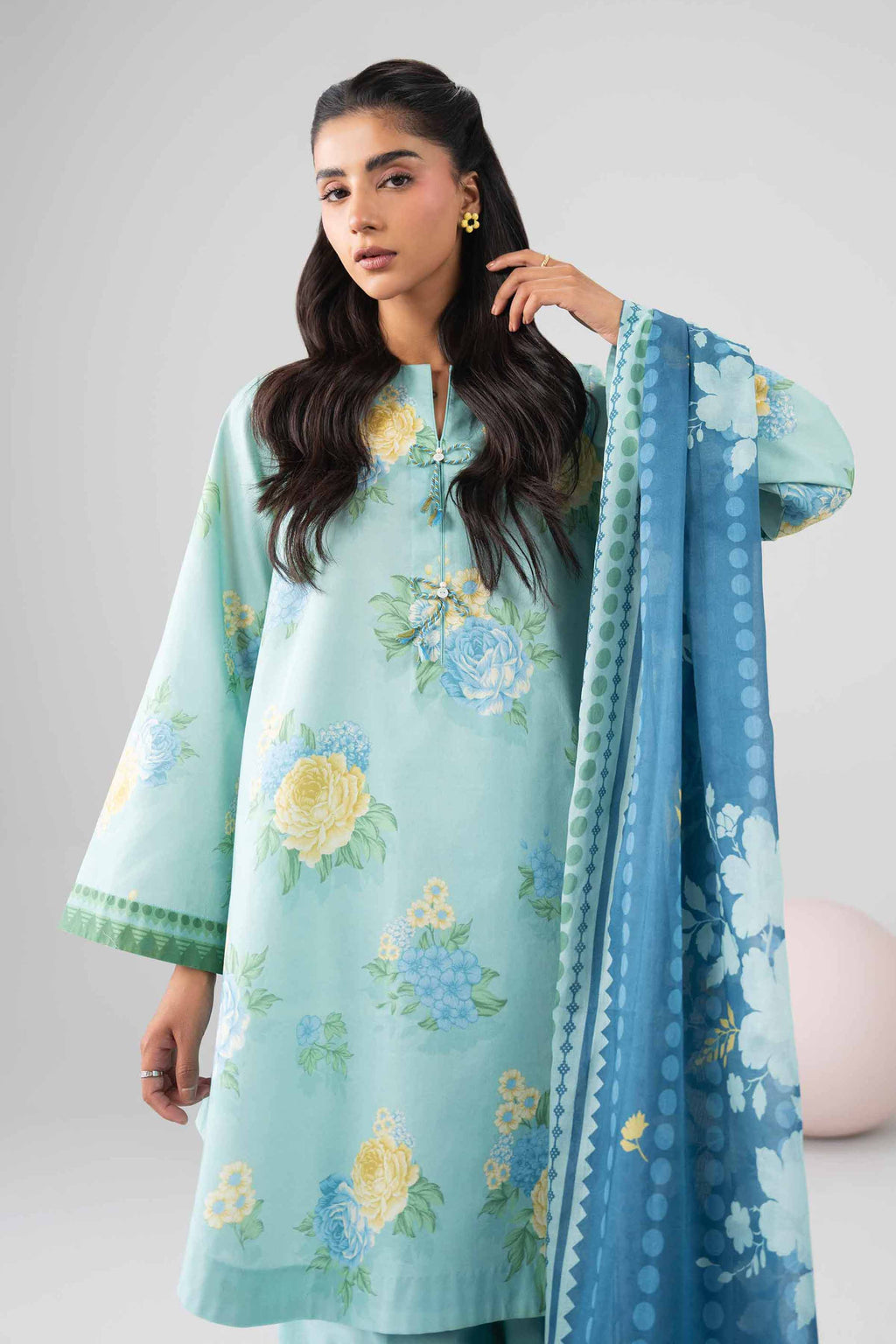 Original Nishat 3 Piece - Printed Loose Fabric - 42602631 | Buy Online in Pakistan
