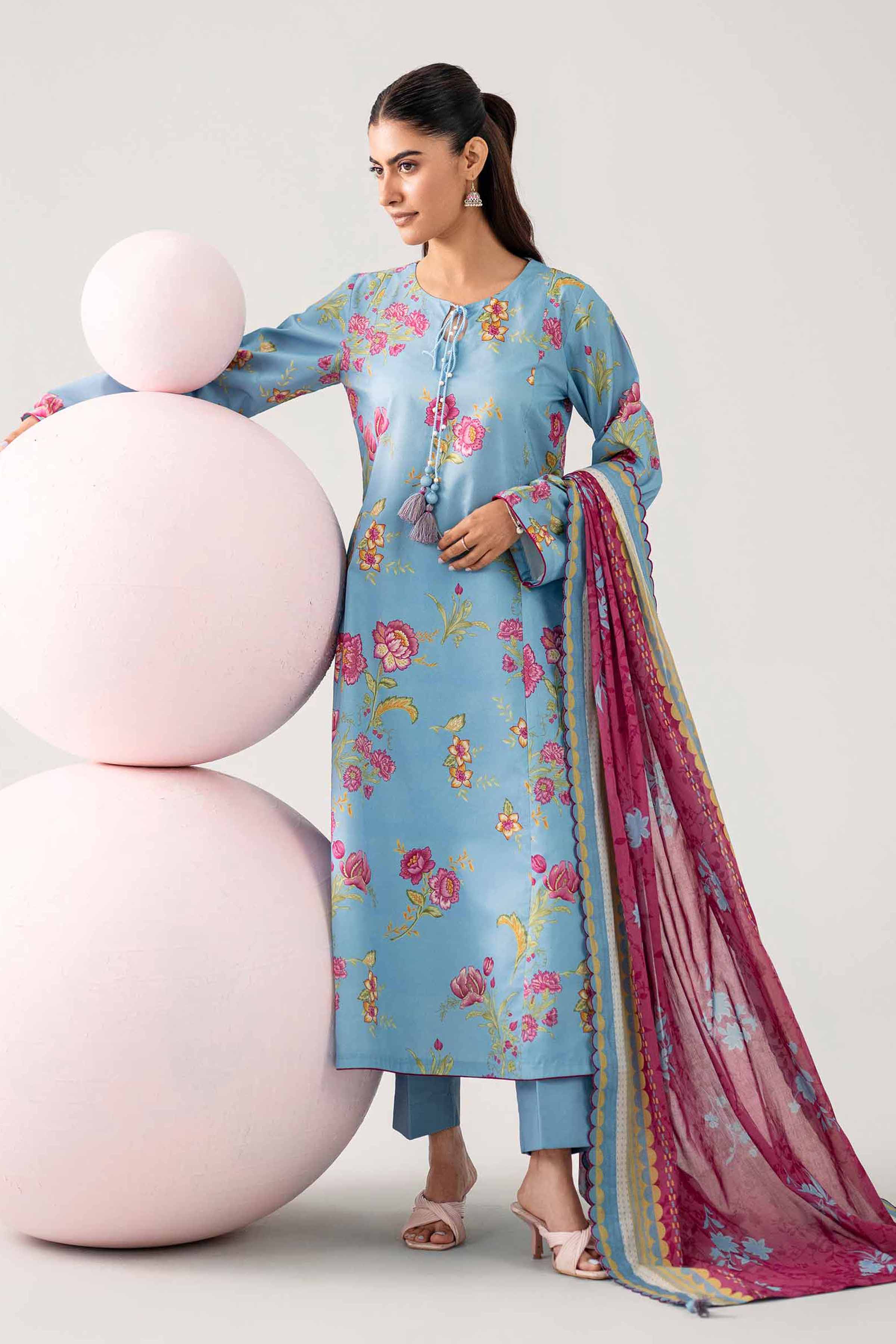 Original Nishat 3 Piece - Printed Loose Fabric - 42602632 | Buy Online in Pakistan