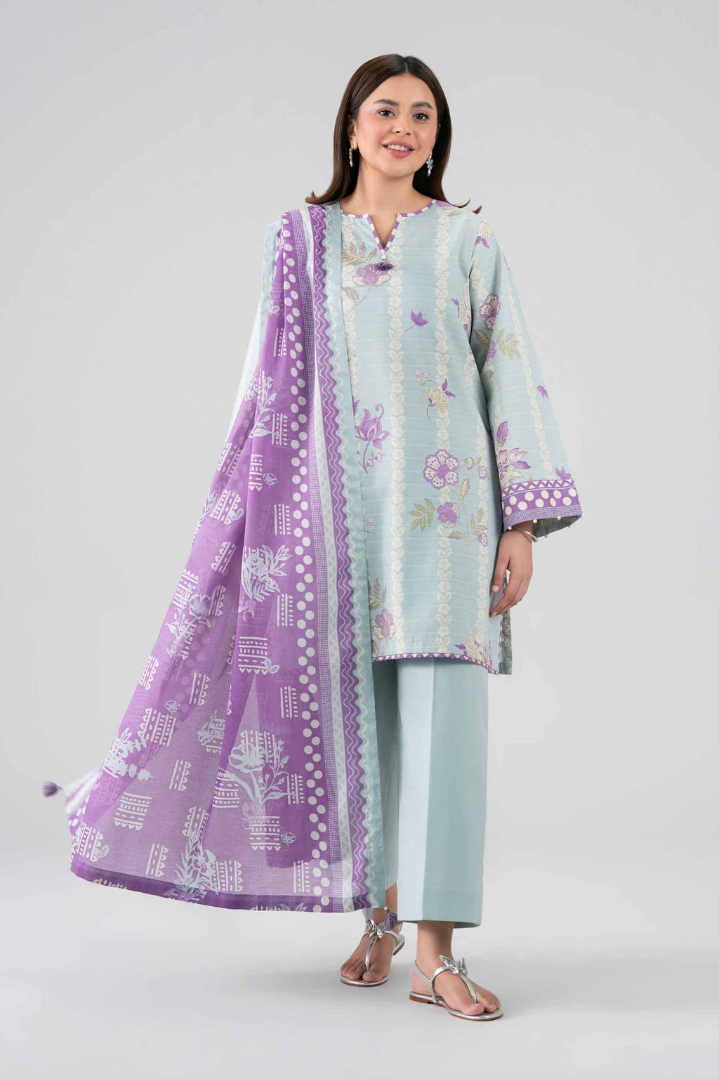Original Nishat 3 Piece - Printed Loose Fabric - 42602634 | Buy Online in Pakistan