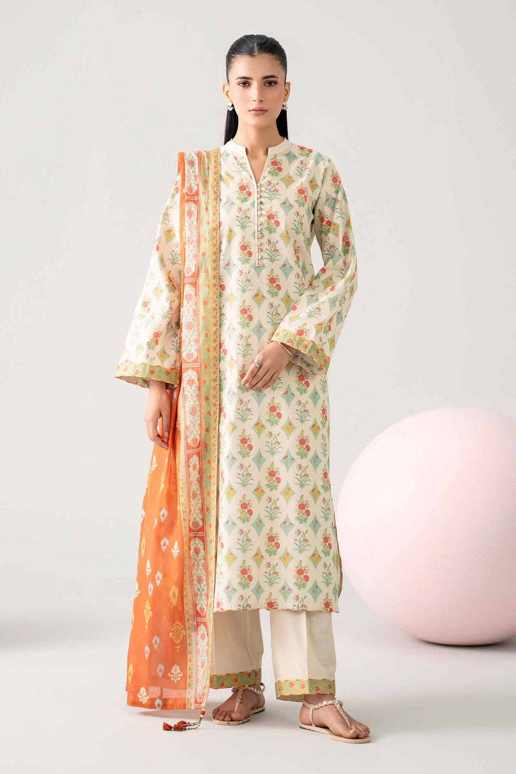 Original Nishat 3 Piece - Printed Loose Fabric - 42602635 | Buy Online in Pakistan