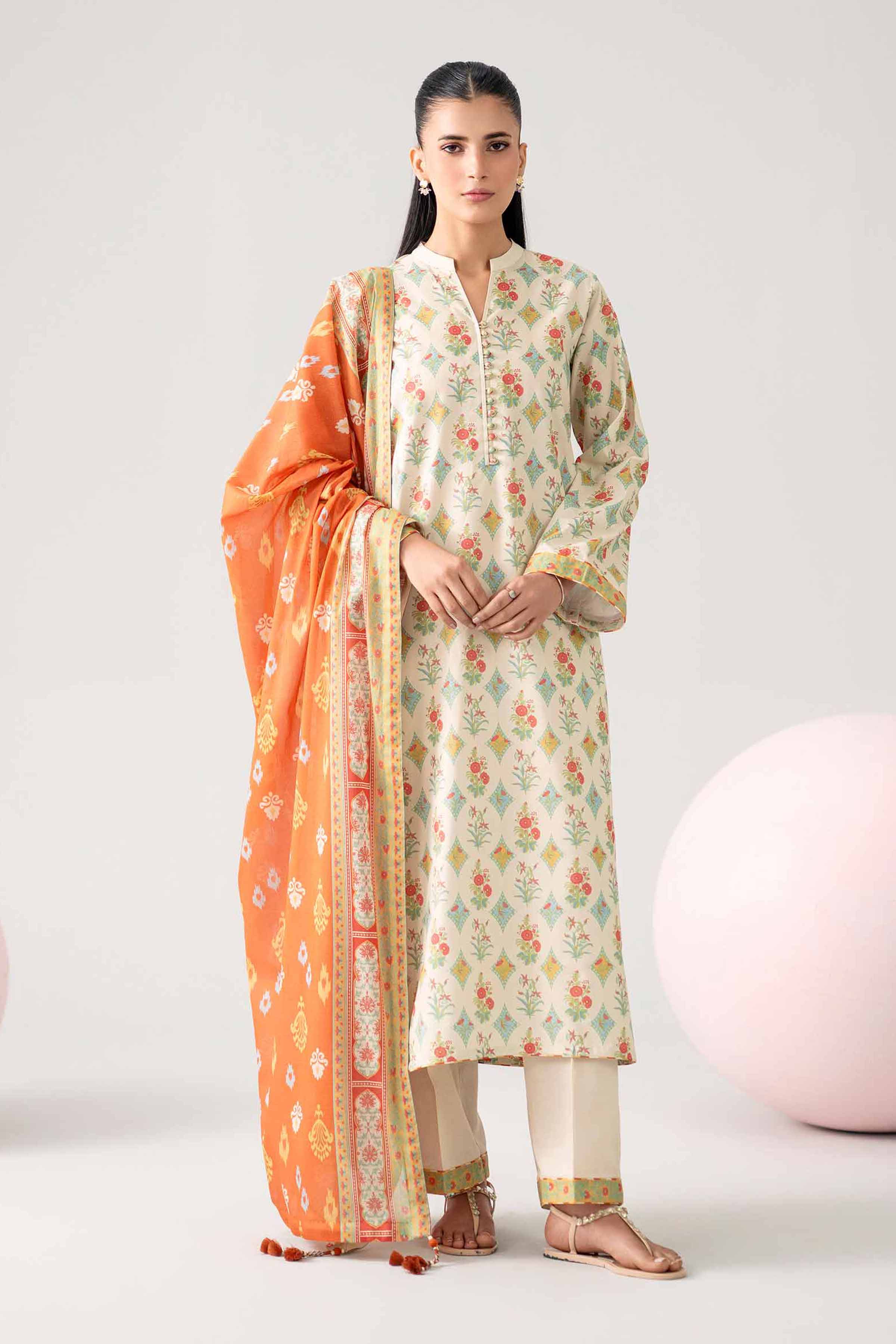 Original Nishat 3 Piece - Printed Loose Fabric - 42602635 | Buy Online in Pakistan