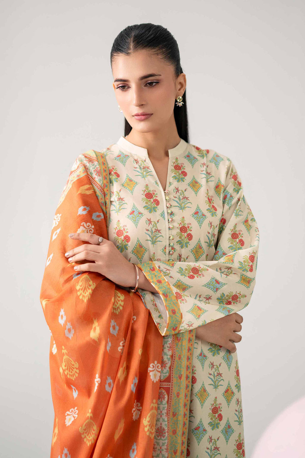 Original Nishat 3 Piece - Printed Loose Fabric - 42602635 | Buy Online in Pakistan