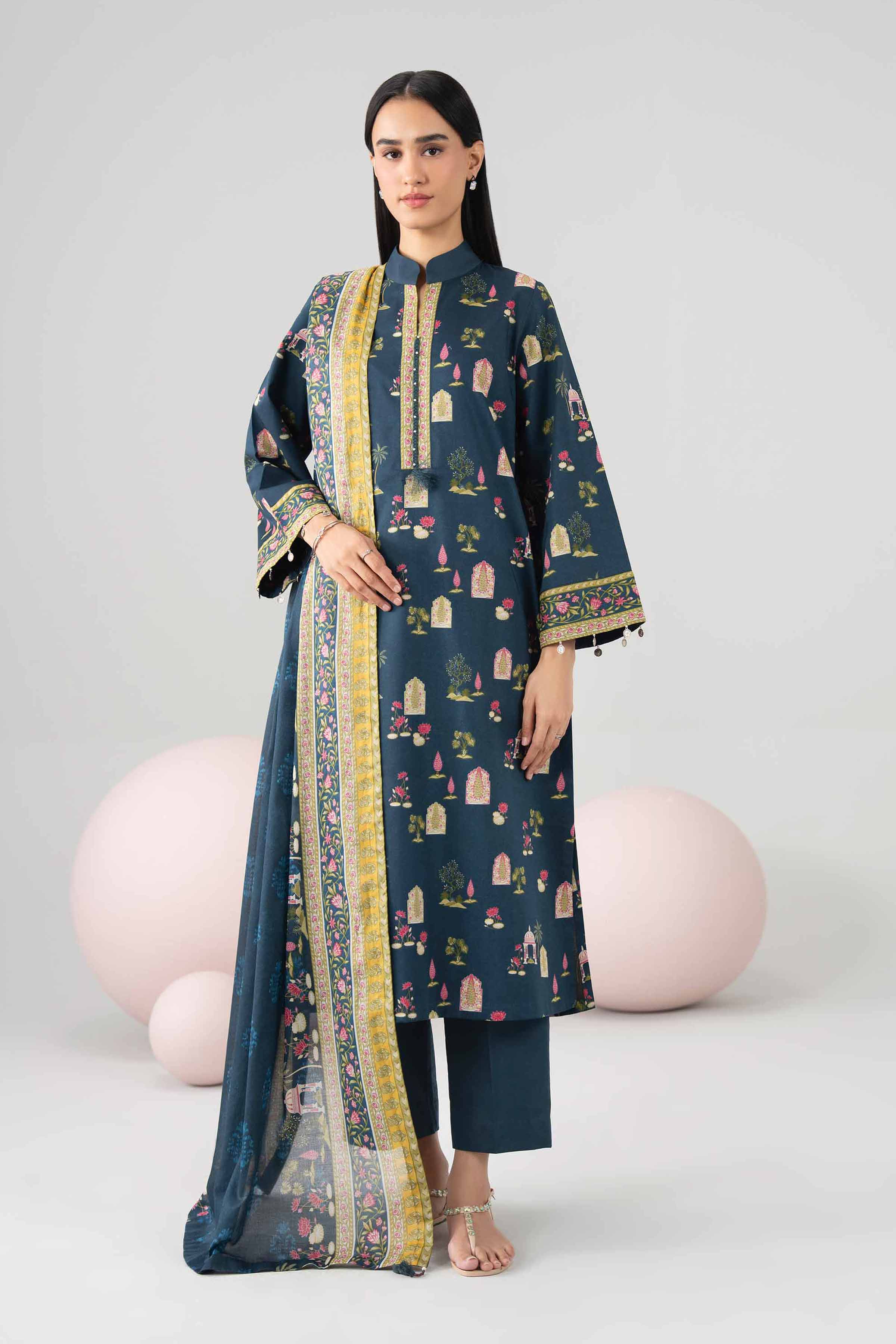 Original Nishat 3 Piece - Printed Loose Fabric - 42602636 | Buy Online in Pakistan