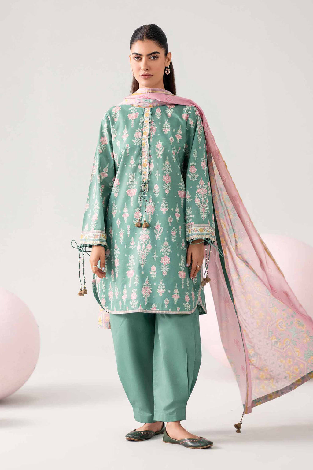 Original Nishat 3 Piece - Printed Loose Fabric - 42602637 | Buy Online in Pakistan
