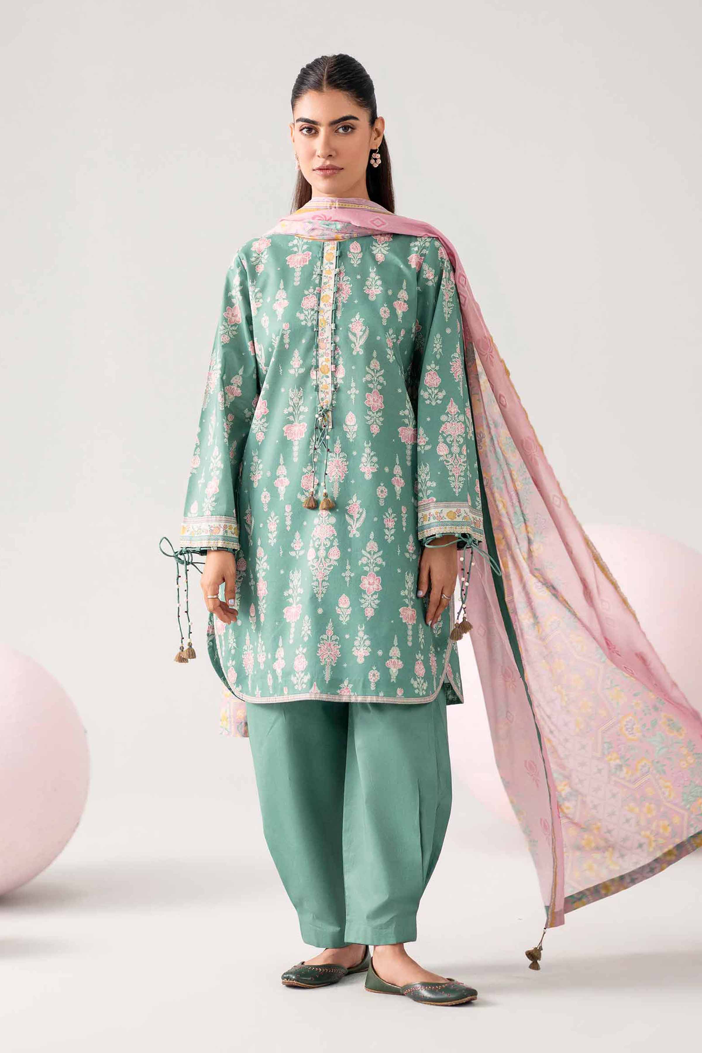 Original Nishat 3 Piece - Printed Loose Fabric - 42602637 | Buy Online in Pakistan