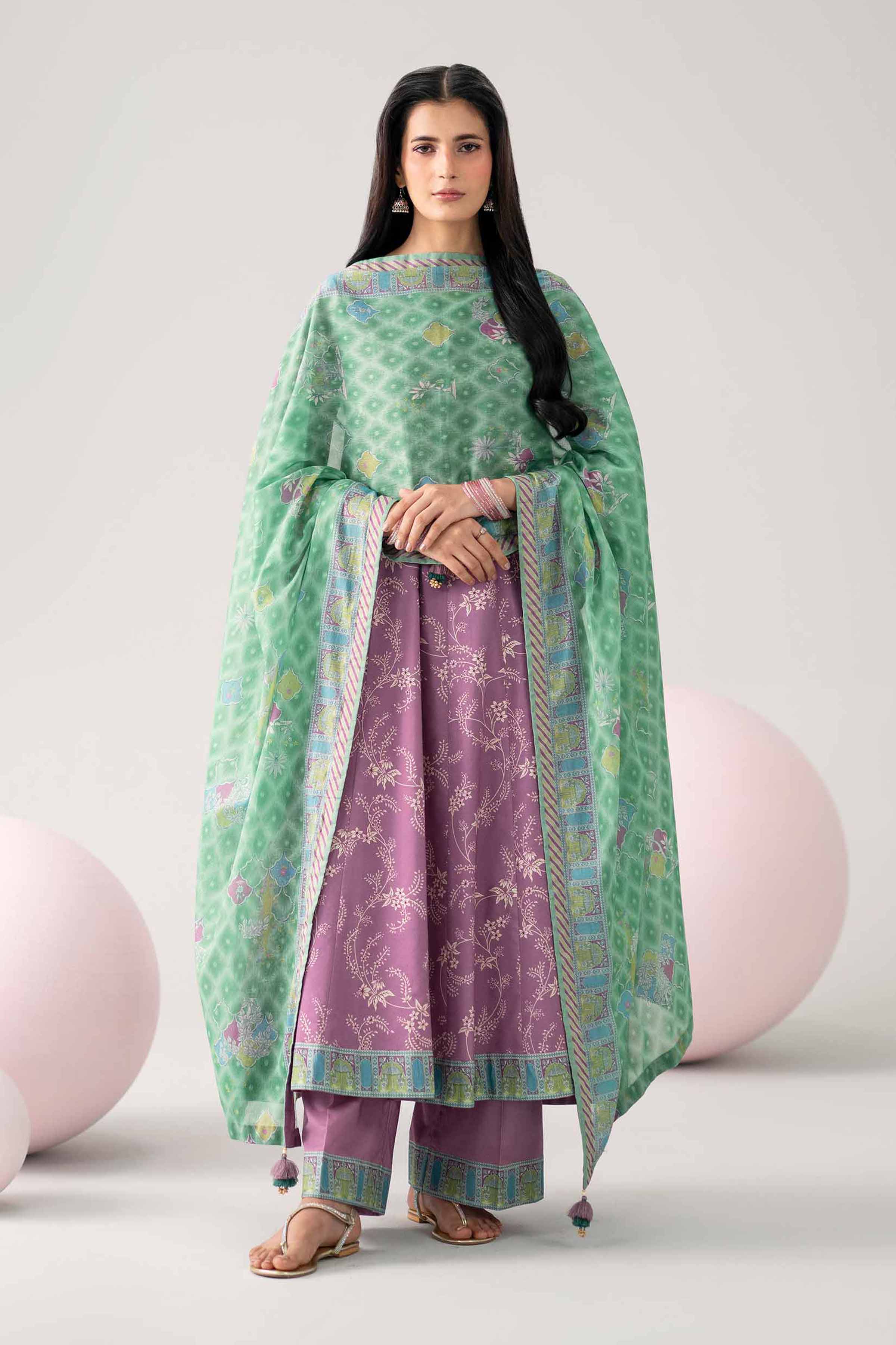 Original Nishat 3 Piece - Printed Loose Fabric - 42602638 | Buy Online in Pakistan