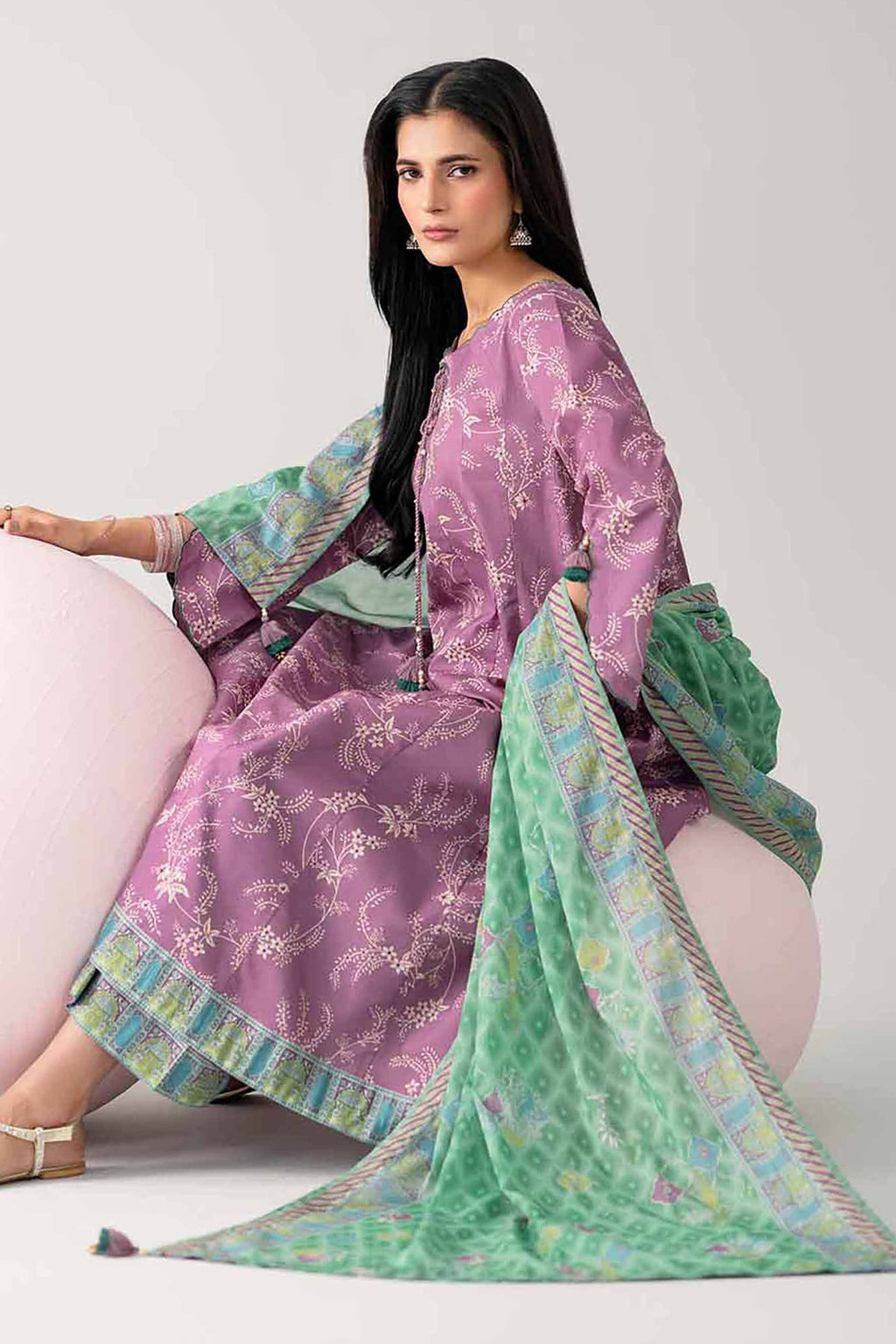 Original Nishat 3 Piece - Printed Loose Fabric - 42602638 | Buy Online in Pakistan