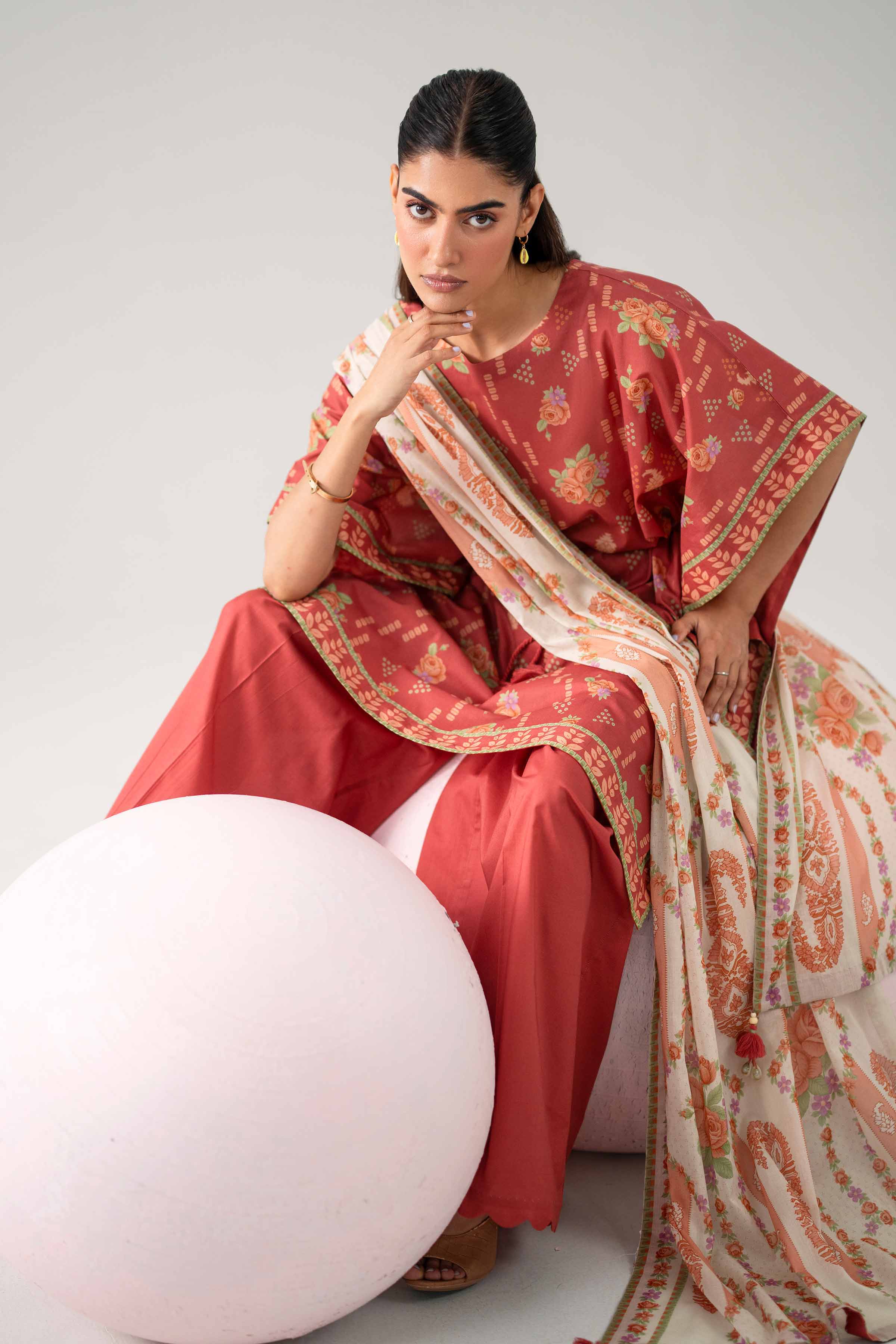 Original Nishat 3 Piece - Printed Loose Fabric - 42602639 | Buy Online in Pakistan