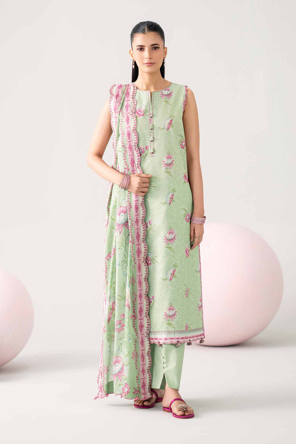 Original Nishat 3 Piece - Printed Loose Fabric - 42602640 | Buy Online in Pakistan